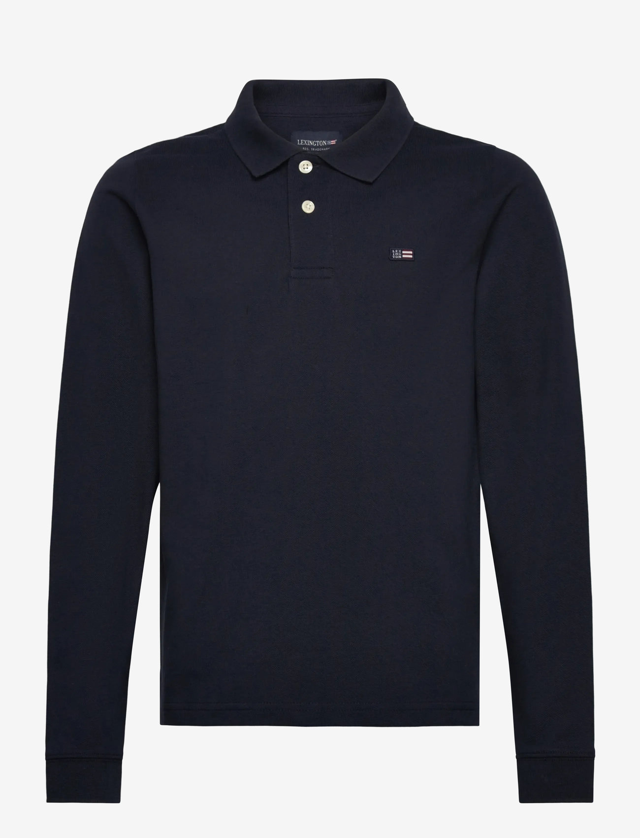 Lexington Clothing - Jackson Long sleeve Polo Pique Shirt - langärmelig poloshirt - dark blue - 0