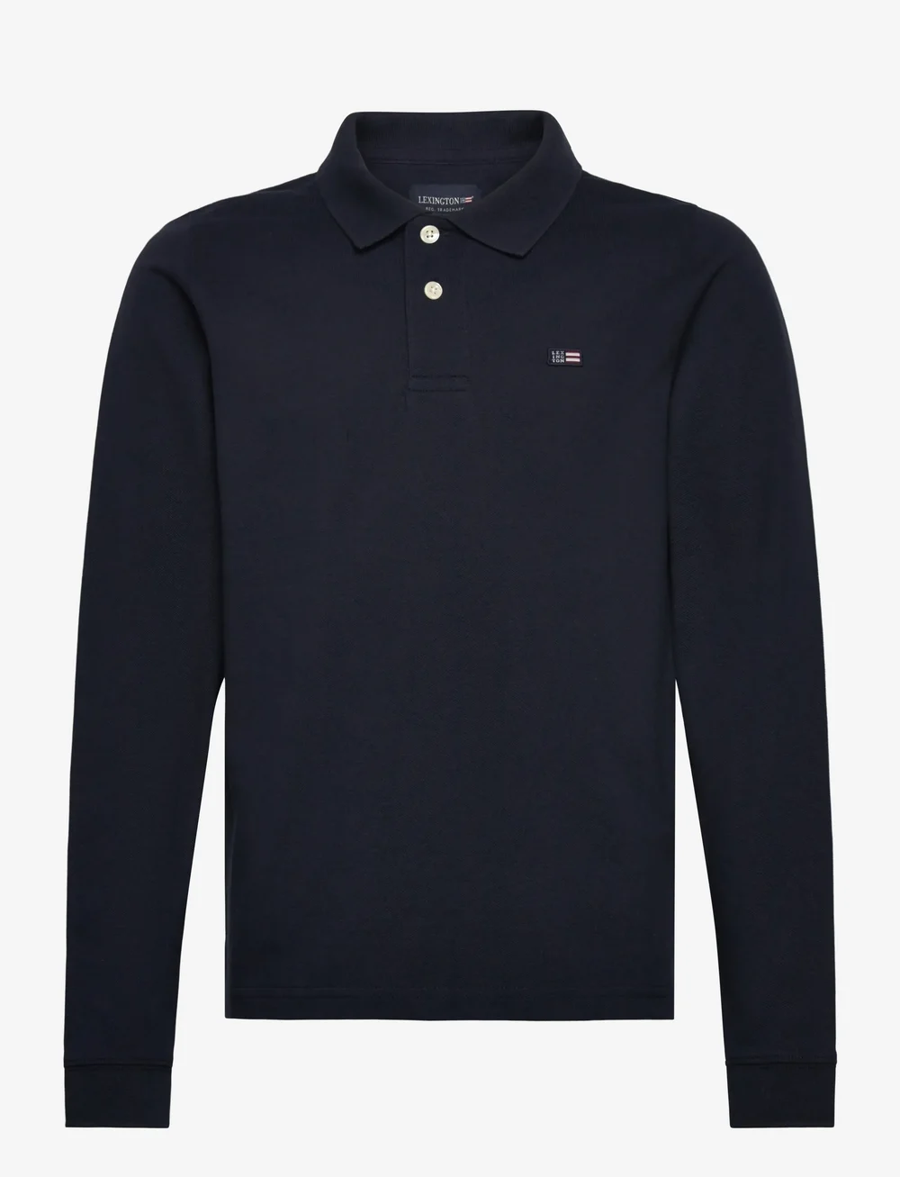 Lexington Clothing - Jackson Long sleeve Polo Pique Shirt - långärmade pikéer - dark blue - 0