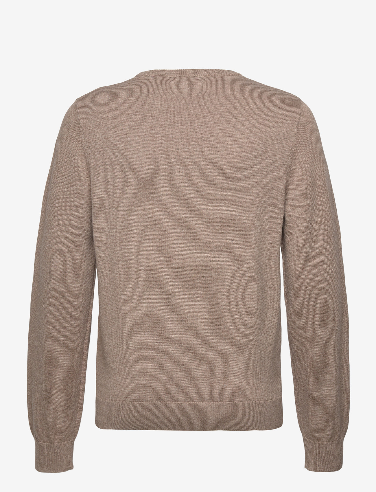 Lexington Clothing - Brayden Cotton Crew Sweater - jumpers - beige melange - 1