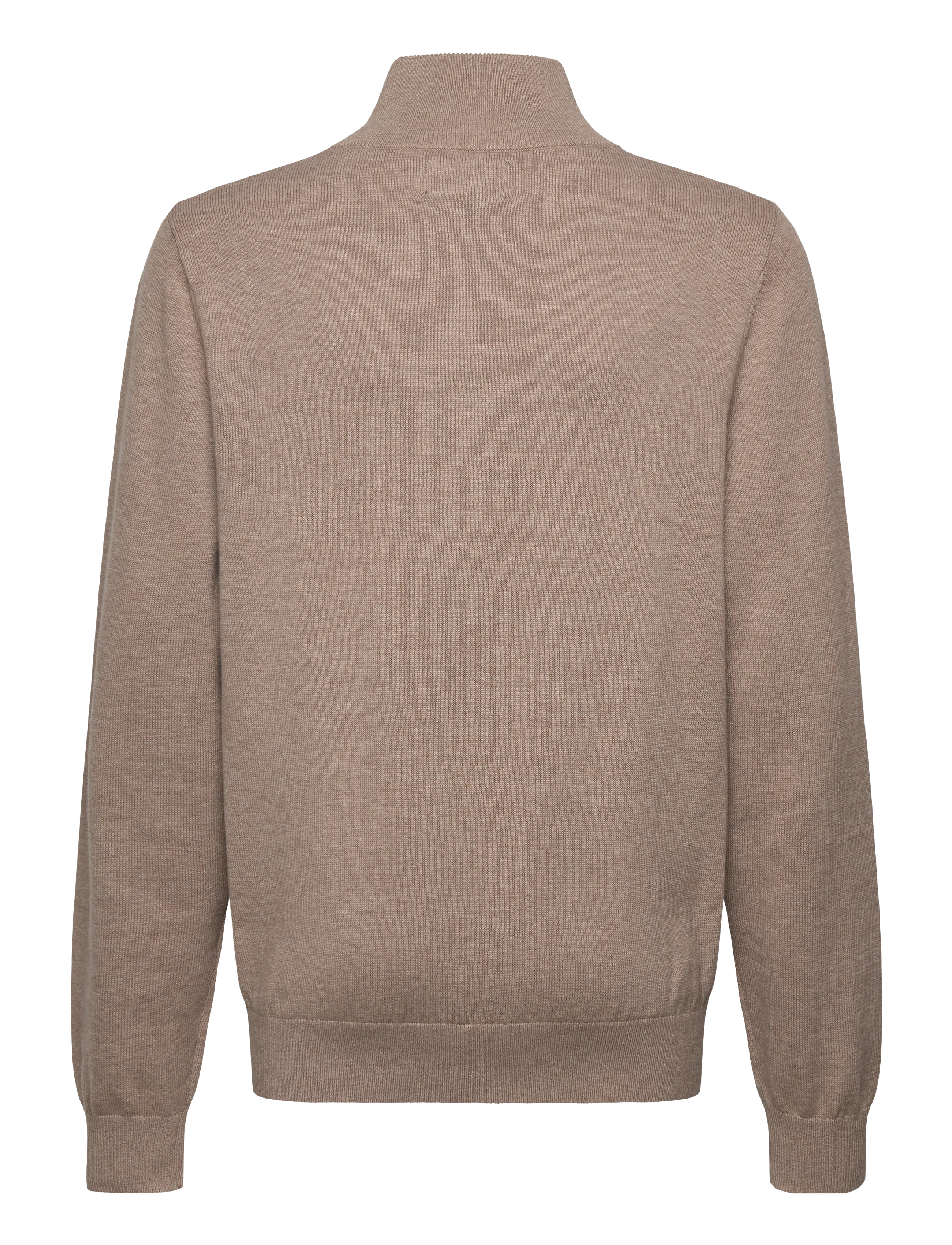 Lexington Clothing - Freddy Cotton Half-Zip Sweater - half zip-trøjer - beige melange - 1