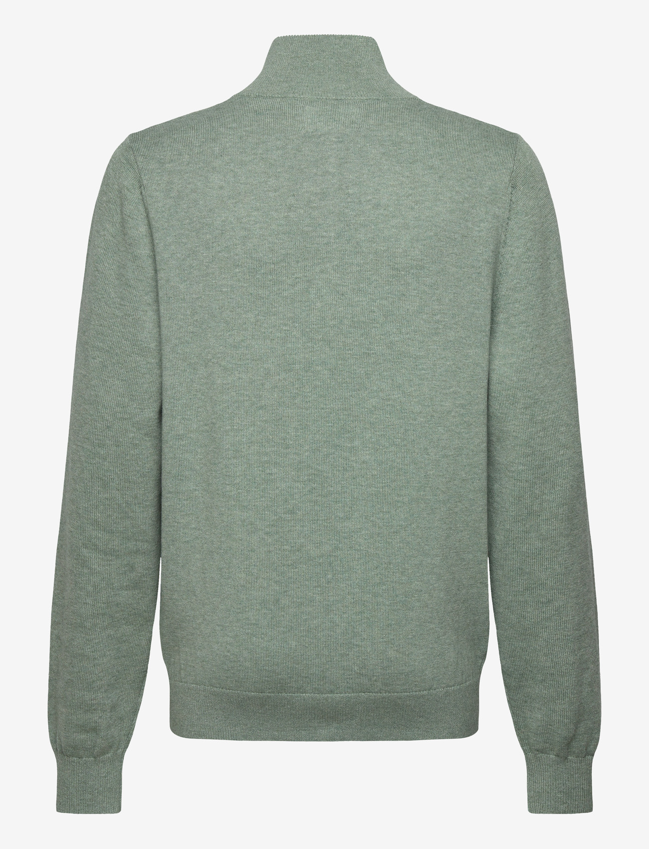 Lexington Clothing - Freddy Cotton Half-Zip Sweater - half zip - light green melange - 1