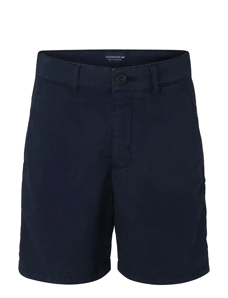 Lexington Clothing - Patrick Cotton Twill Shorts - chino shorts - dark blue - 0