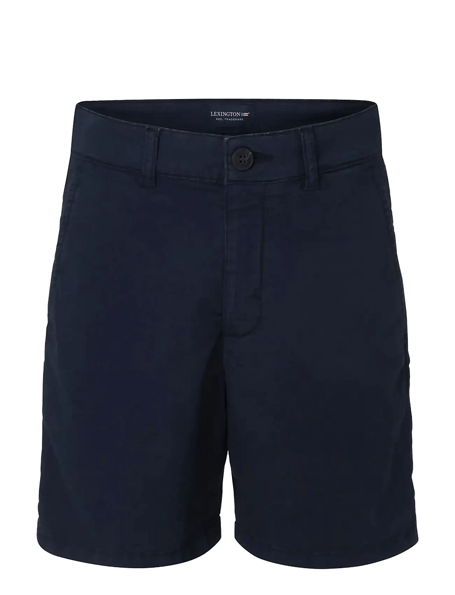 Lexington Clothing - Patrick Cotton Twill Shorts - chino lühikesed püksid - dark blue - 0