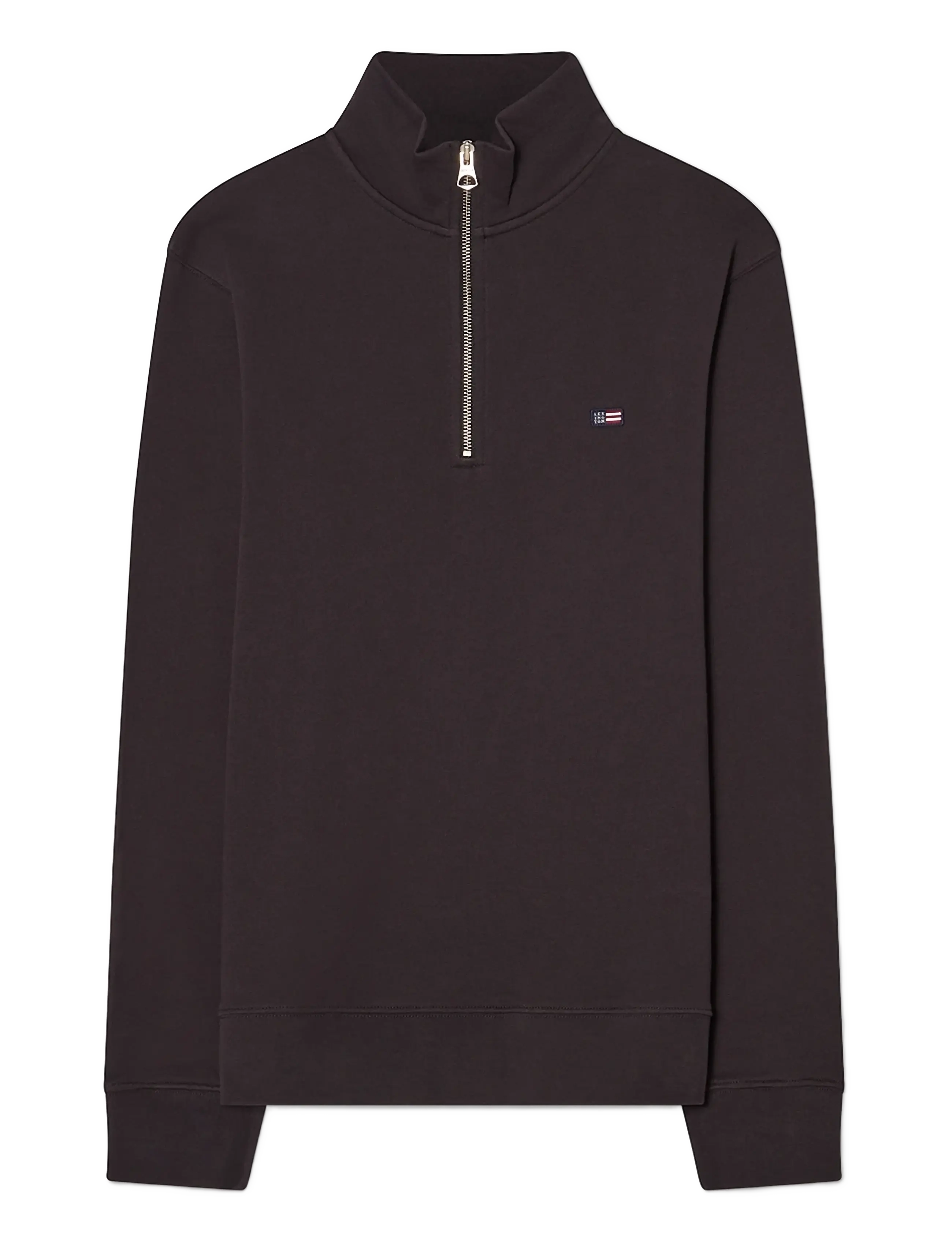 Lexington Clothing Terry Organic Cotton Half Zip Sweater - Teens 9-14 år - BLACK / black
