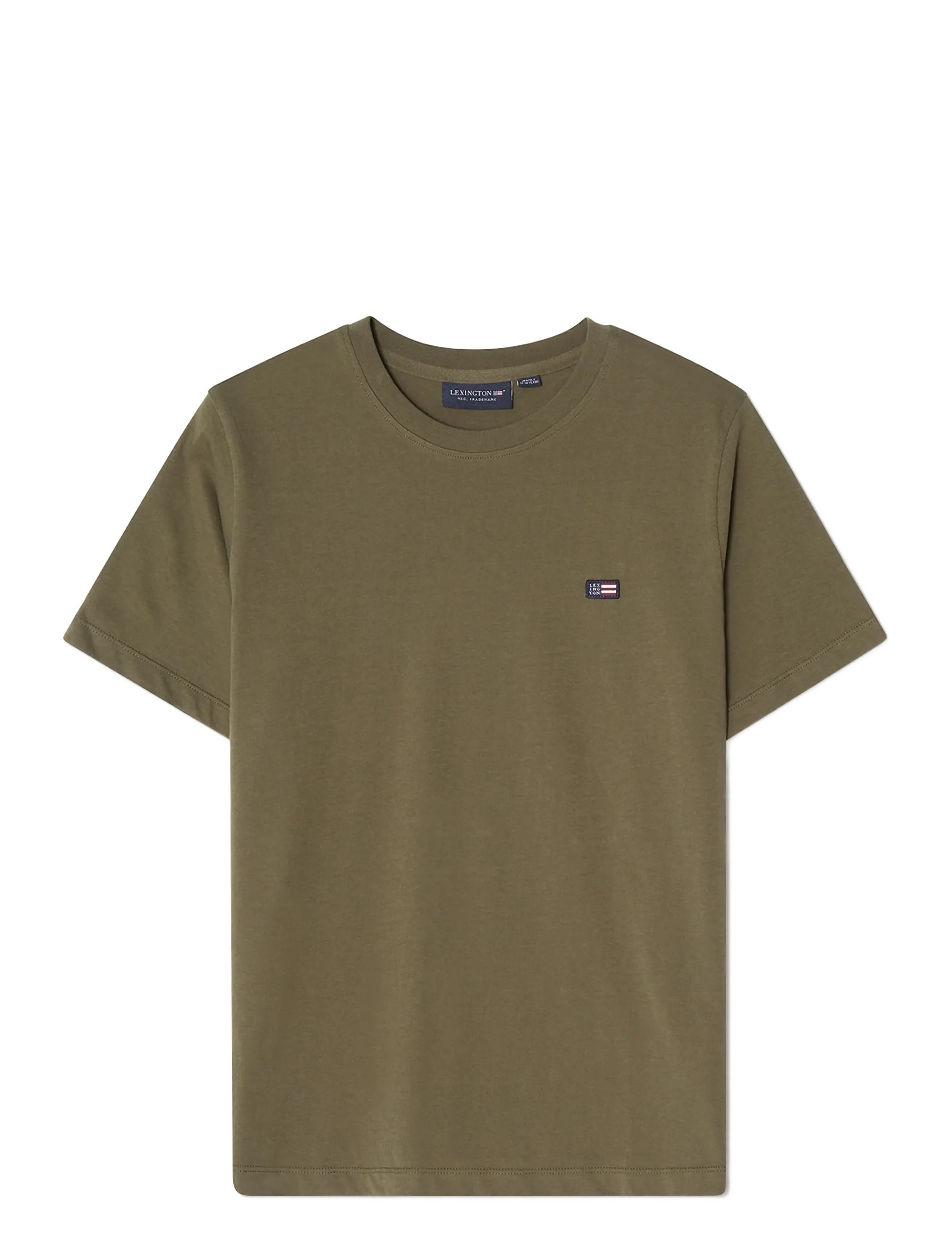 Lexington Clothing Liam Classic Organic Cotton Tee, 170, T-shirts, Khakigrün - Short-sleeved, Kinder