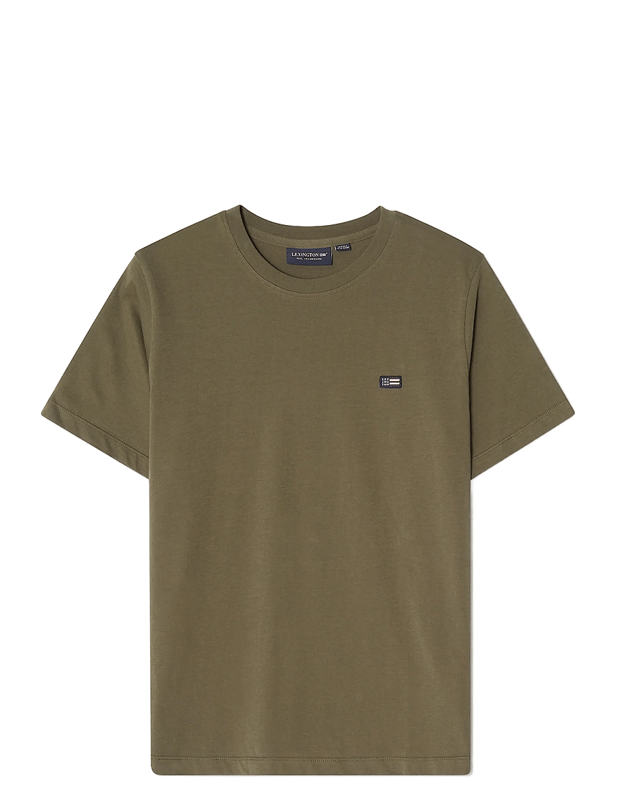 Lexington Clothing - Liam Classic Organic Cotton Tee - kurzärmelige - dark green - 0