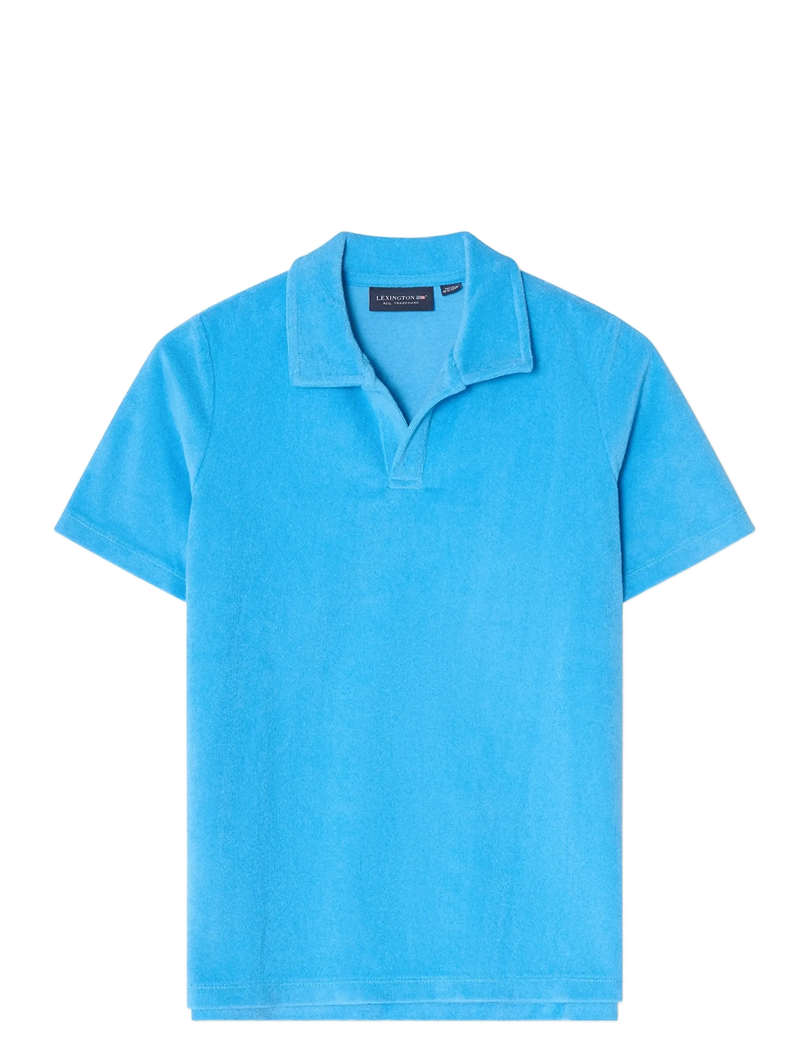 Lexington Clothing Mason Organic Cotton Terry Polo Shirt, 170, Shirts, Blau - Short-sleeved Kinder