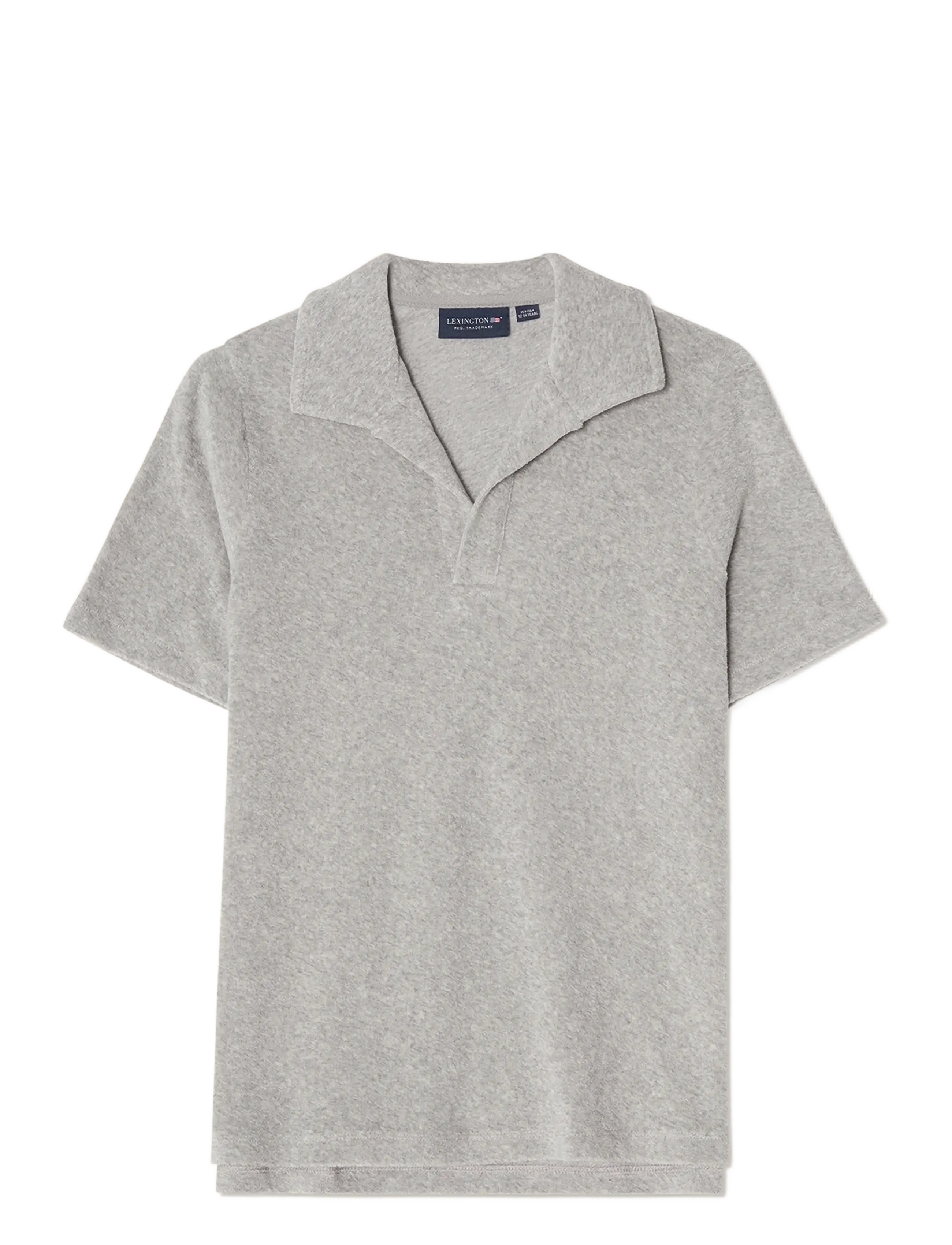 Lexington Clothing Mason Organic Cotton Terry Polo Shirt, 170, Shirts, Grau - Short-sleeved Kinder