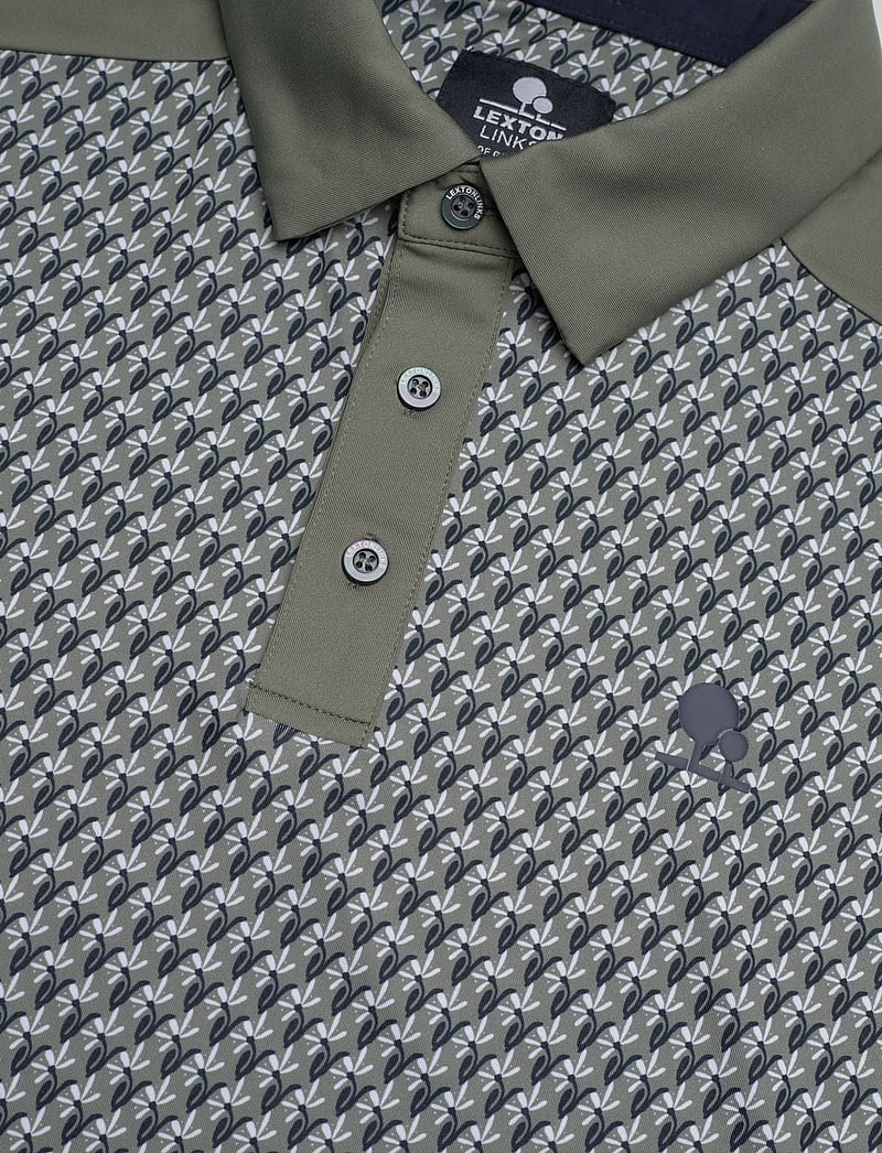 Lexton Links - Hudson Polo - toppar & t-shirts - moss green - 2