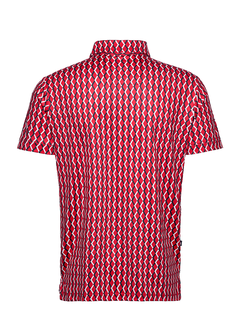 Lexton Links - Monterey Golf Polo - toppe & t-shirts - red/navy - 1