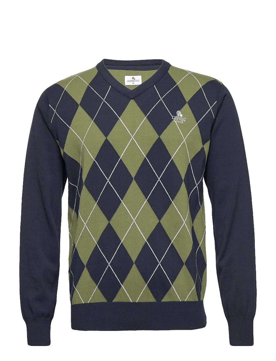 Lexton Links - Michel Pullover V-neck - dressipluusid - navy - 0
