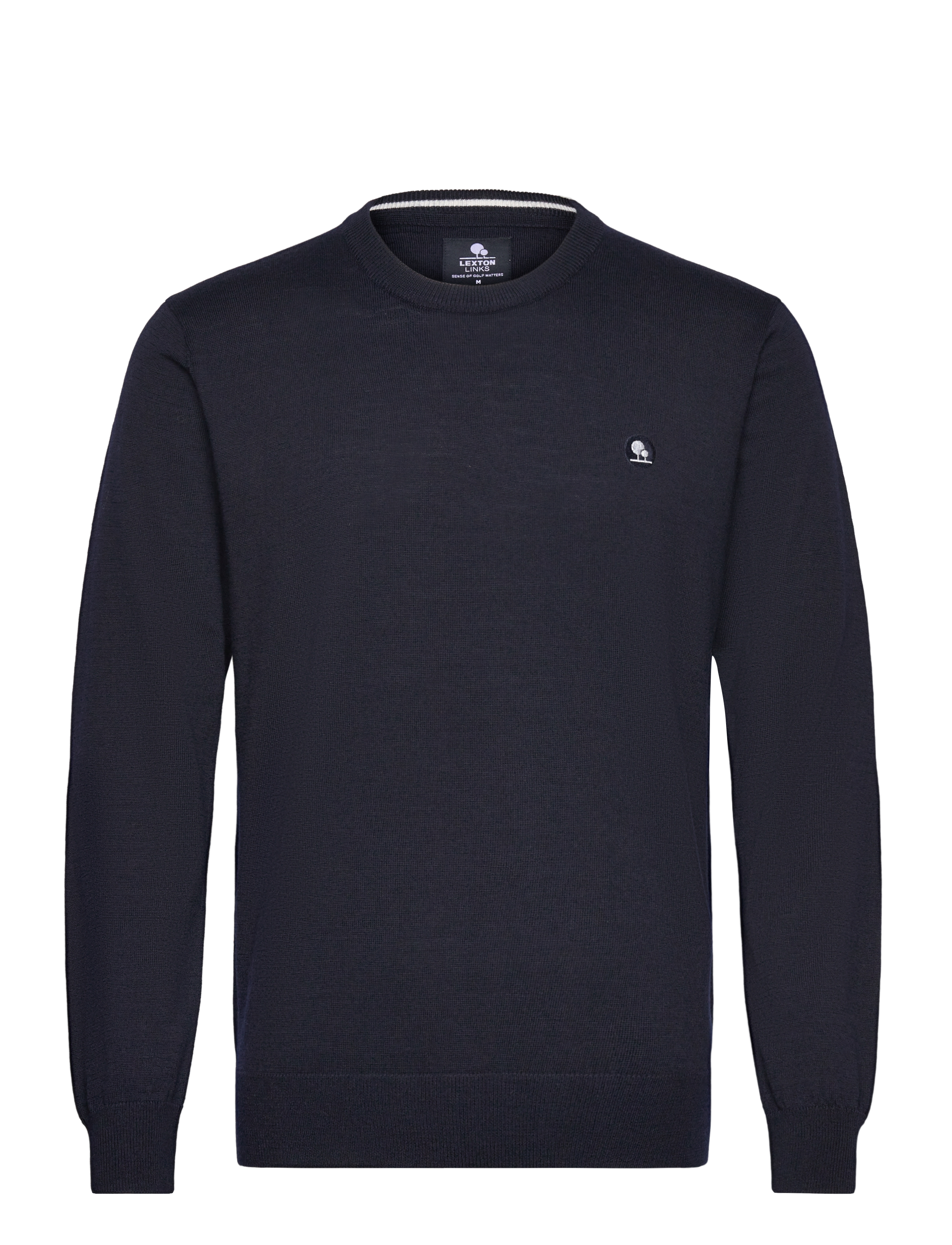 Wallace O-Neck Merino Sweater - NAVY