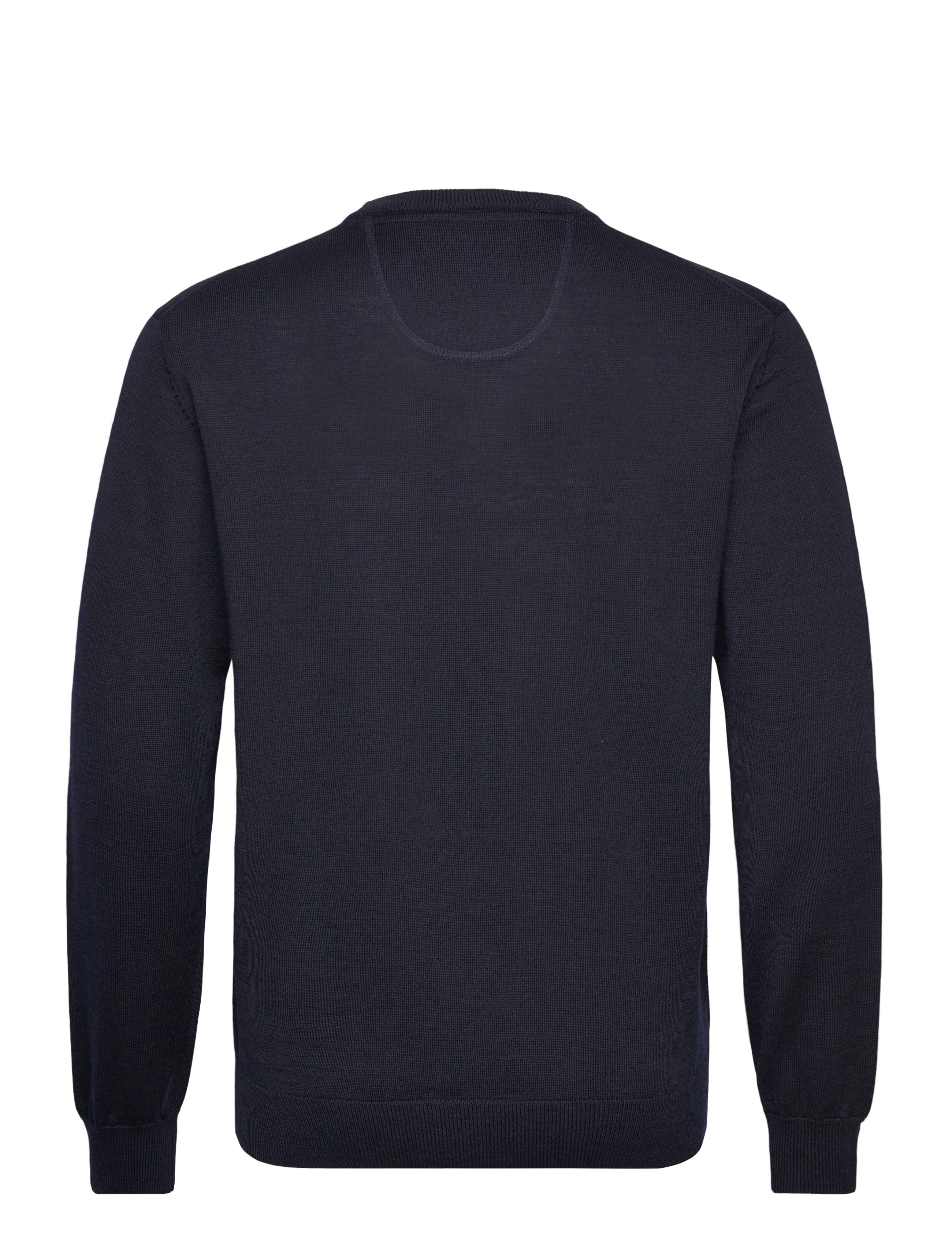 Lexton Links - Wallace O-Neck Merino Sweater - sweatshirts - navy - 1