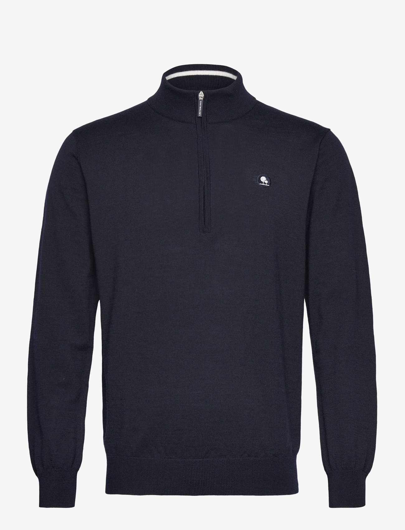 Lexton Links - Harris 1/2-Zip Merino Sweater - sweatshirts - navy - 0