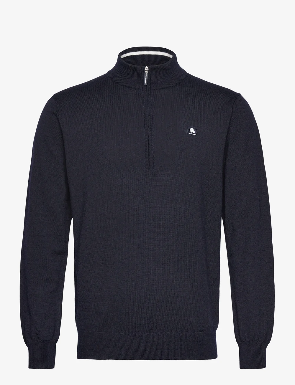 Lexton Links - Harris 1/2-Zip Merino Sweater - sweatshirts - navy - 0
