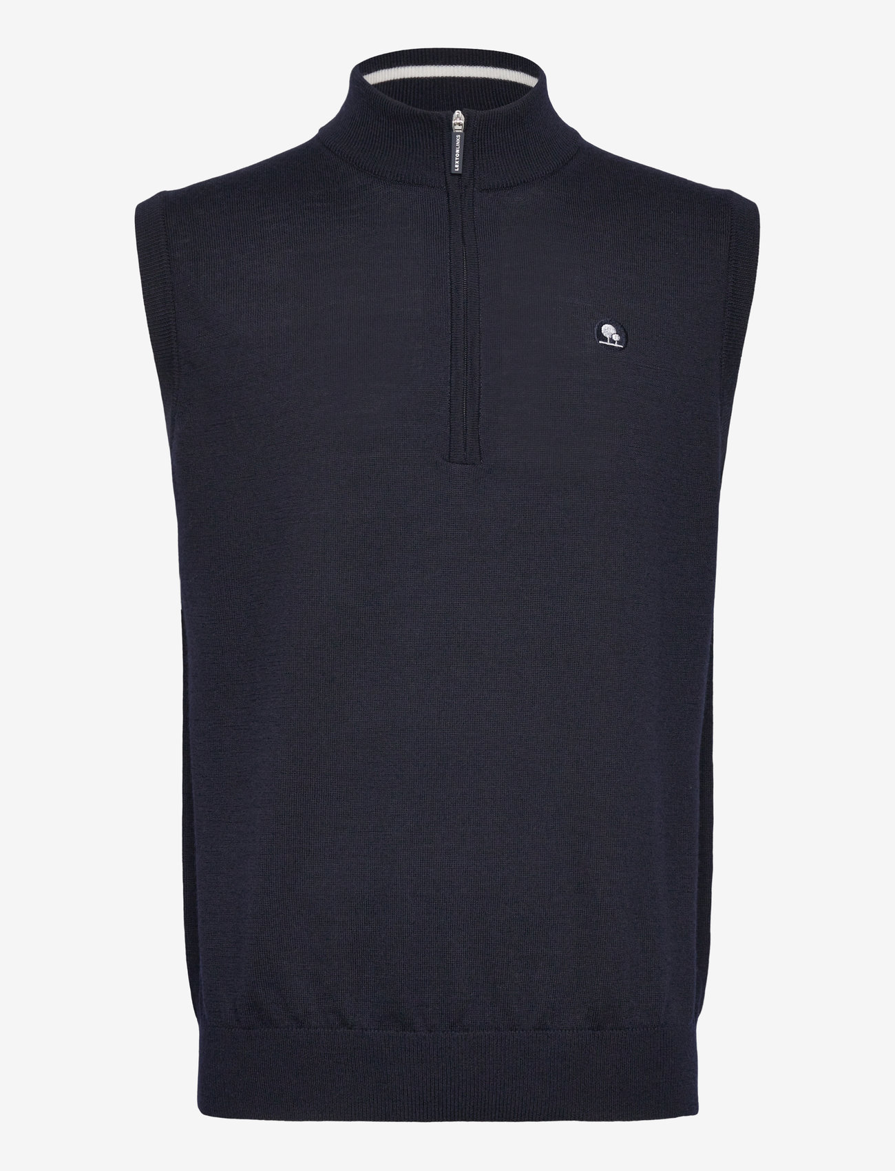 Lexton Links - Murray 1/2-Zip Merino Vest - sweatshirts - navy - 0