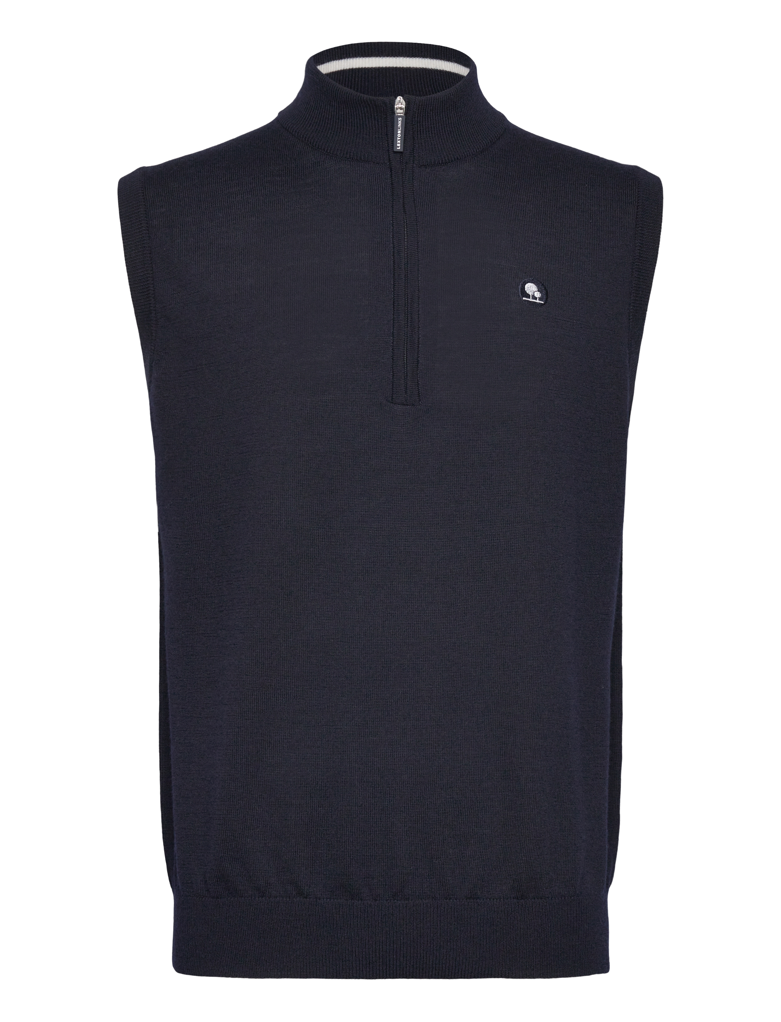 Lexton Links Murray 1/2-Zip Merino Vest - Sweatshirts - NAVY / navy
