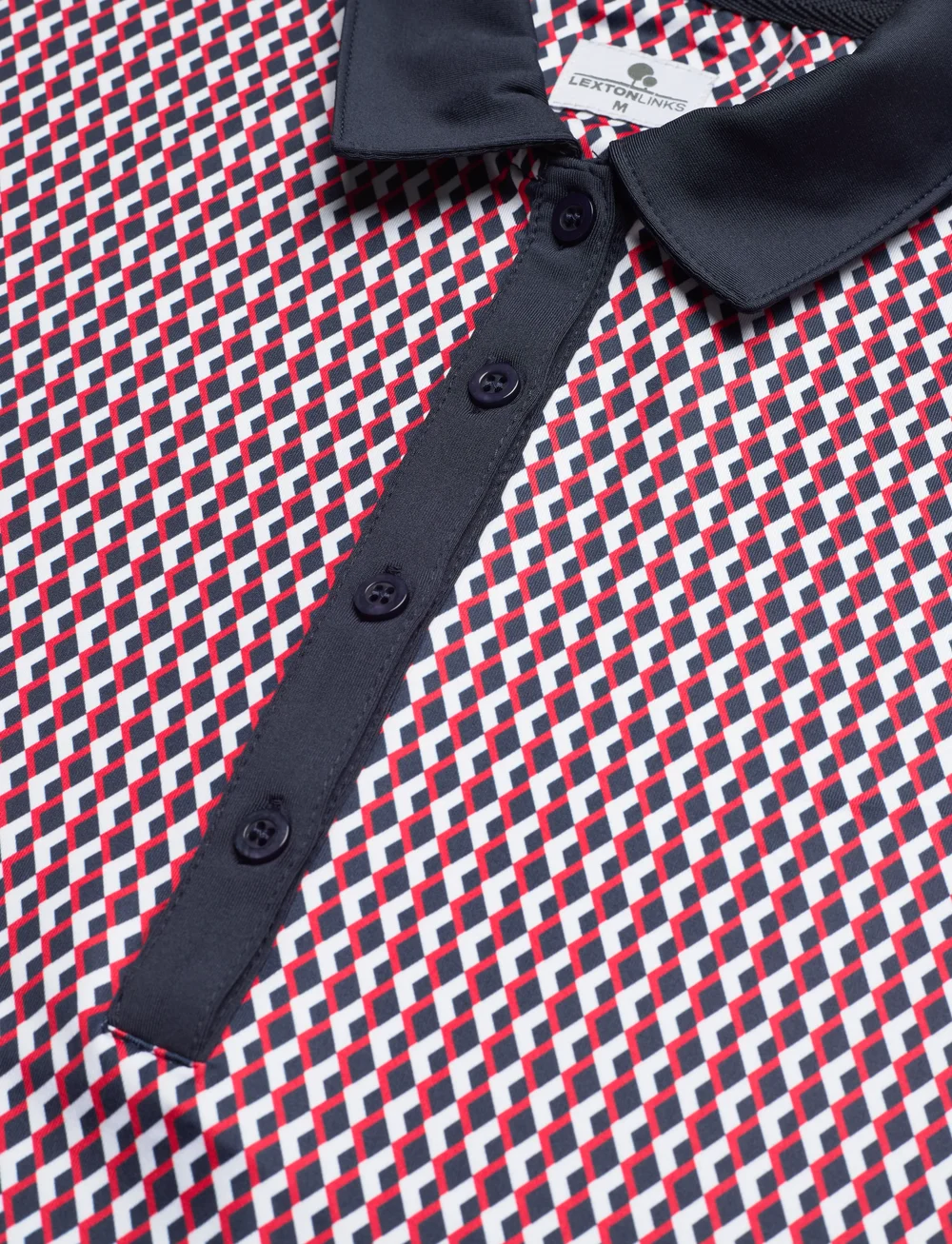 Lexton Links - Midale Golf Polo - toppe & t-shirts - red/navy/white - 2