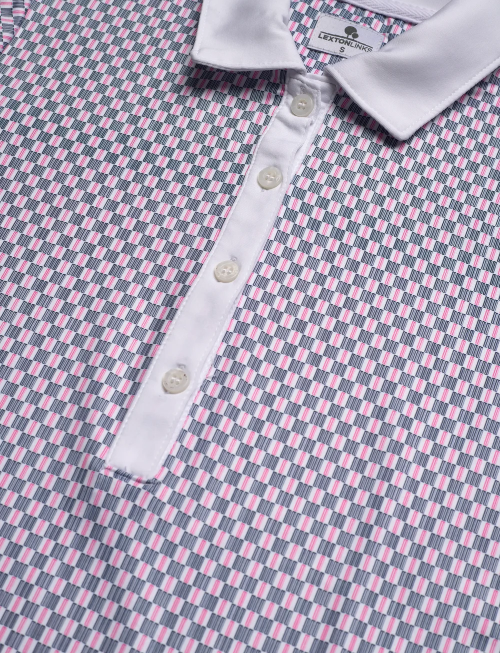 Lexton Links - Midale Golf Polo - alussärgid ja t-särgid - white/pink/navy - 2