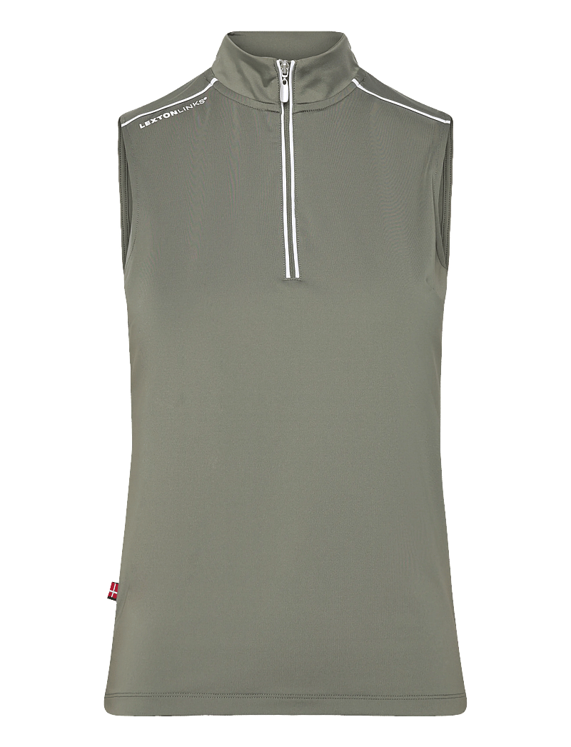 Lexton Links - Amelia Polo - tank tops - moss green - 0