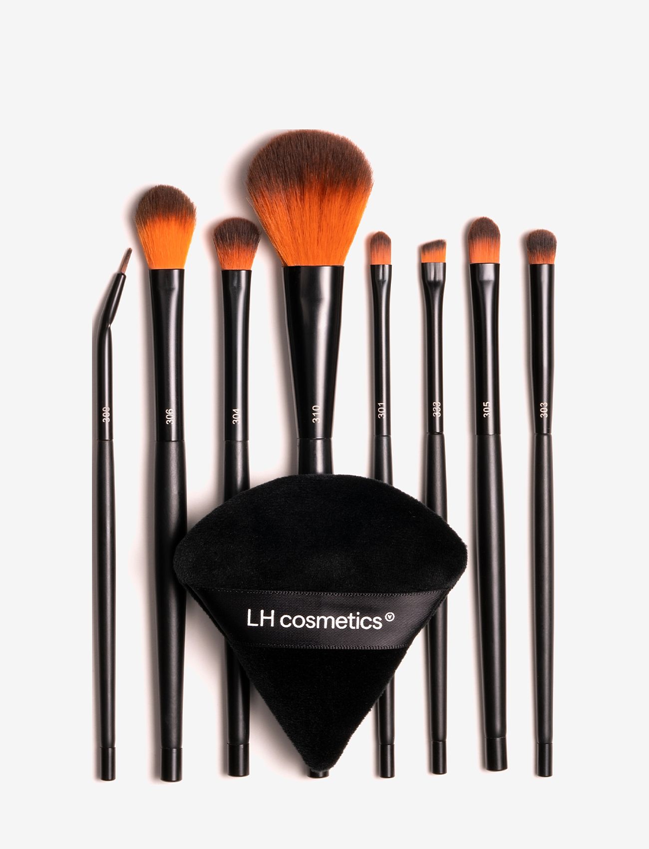 LH cosmetics Complete Makeup Application & Setting Kit Eyelash Curler, Tool Box, Sharpener, Sponge & Setting Spray sminkverktyg dam – bild 3