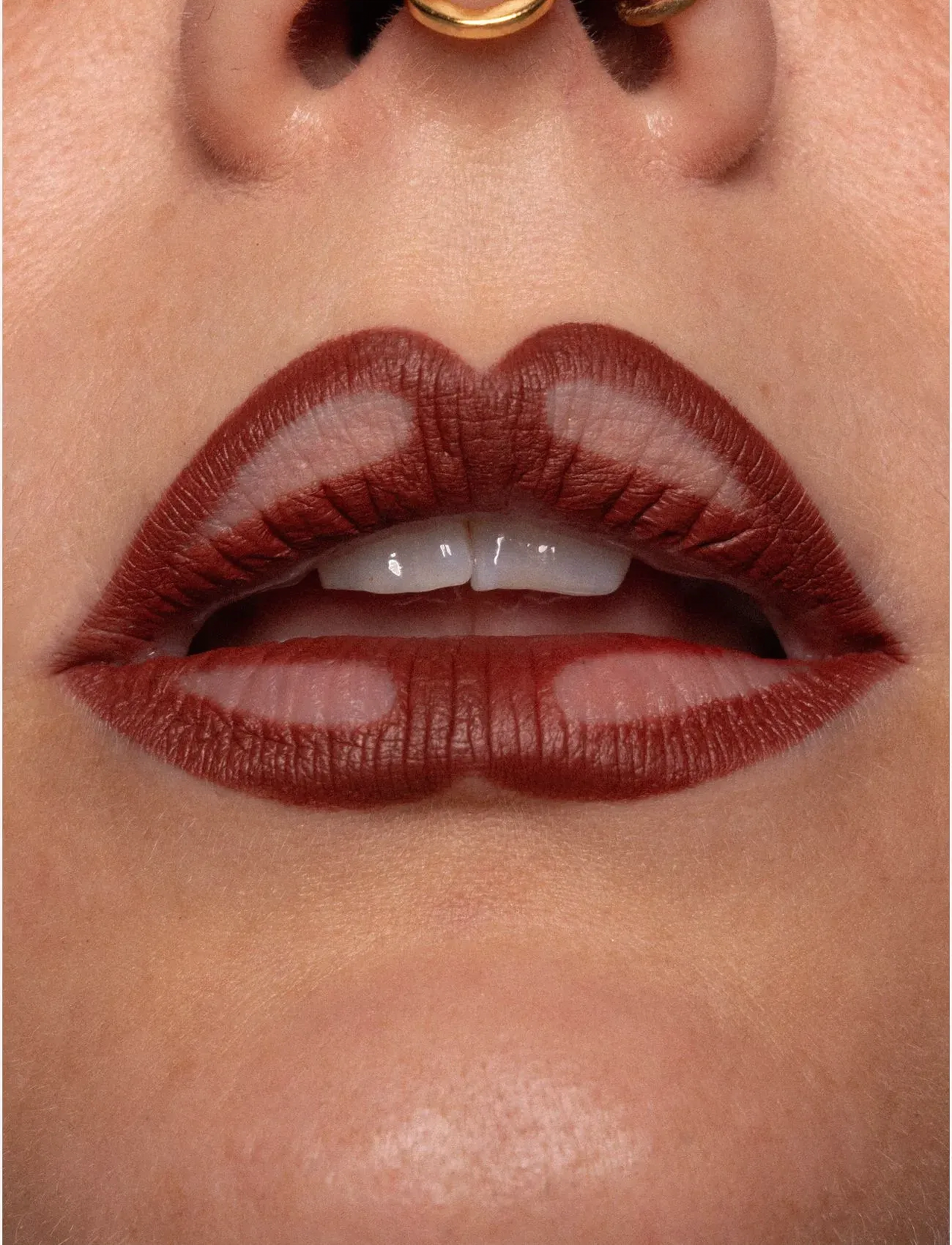 LH Cosmetics - Crayon waterproof eye & lip pencil - læbeprodukter - nut brick red/brown - 0