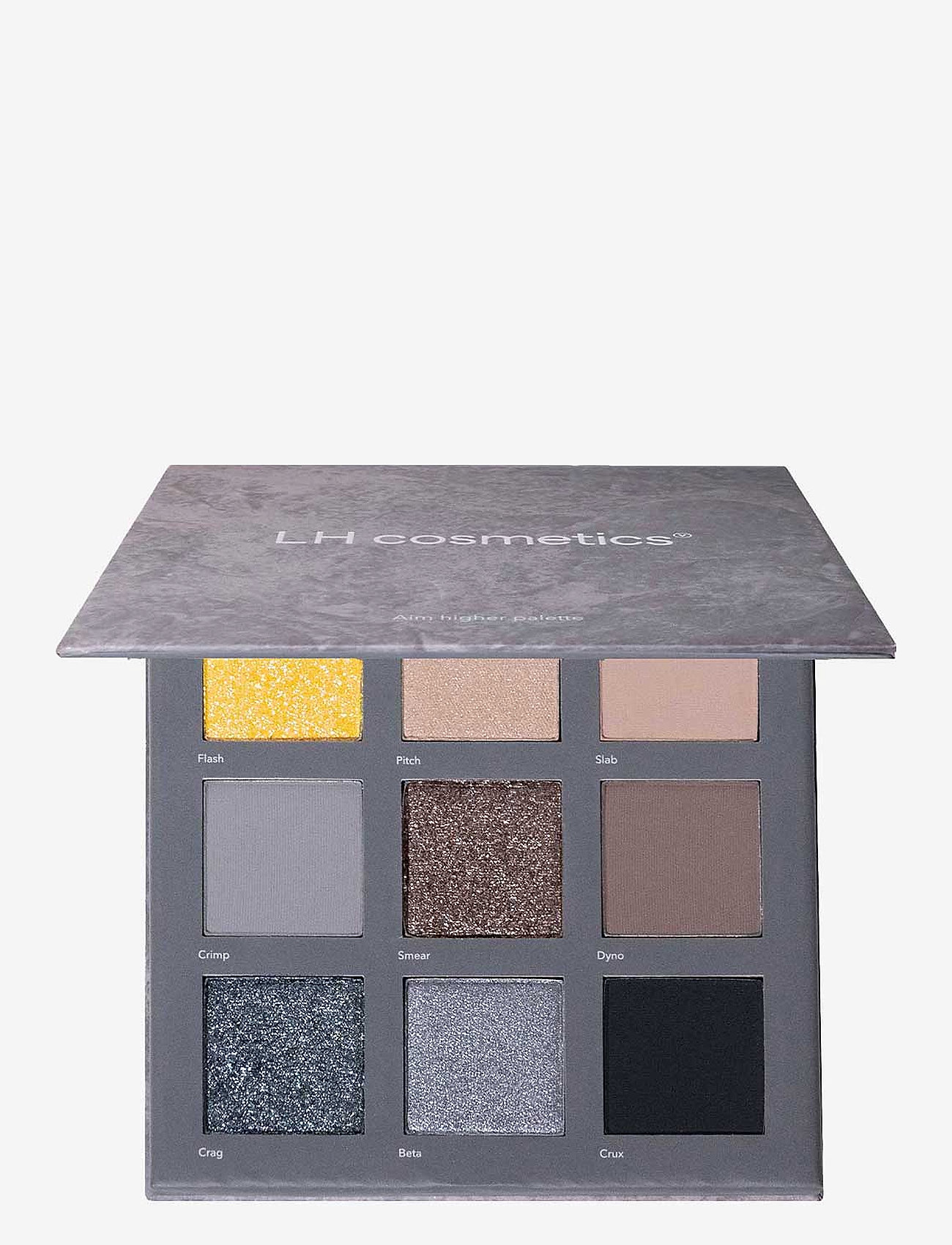 LH Cosmetics - Aim higher palette - eyes & brows - flash, pitch, slab, crimp, smear, dyno, crag, beta, crux - 1