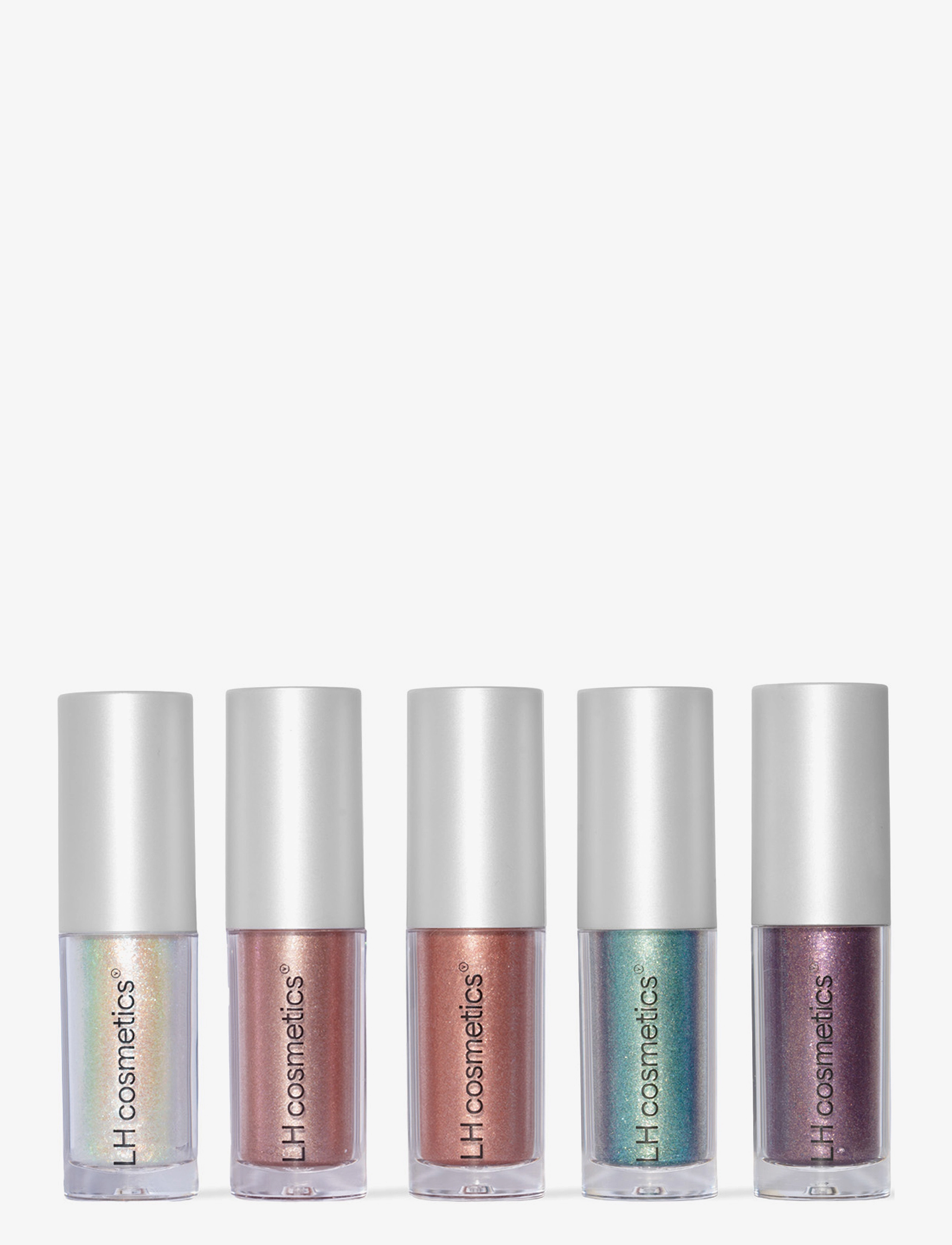 LH Cosmetics - Sparkl liquid eyeshadow & topper - bliv klar til date night - blink translucent base with blue glitter - 4