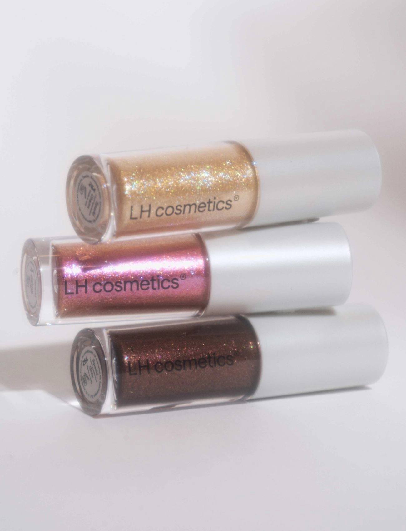 LH Cosmetics - Sparkl liquid eyeshadow & topper - bliv klar til date night - glitz brown with multi-colored glitter - 3