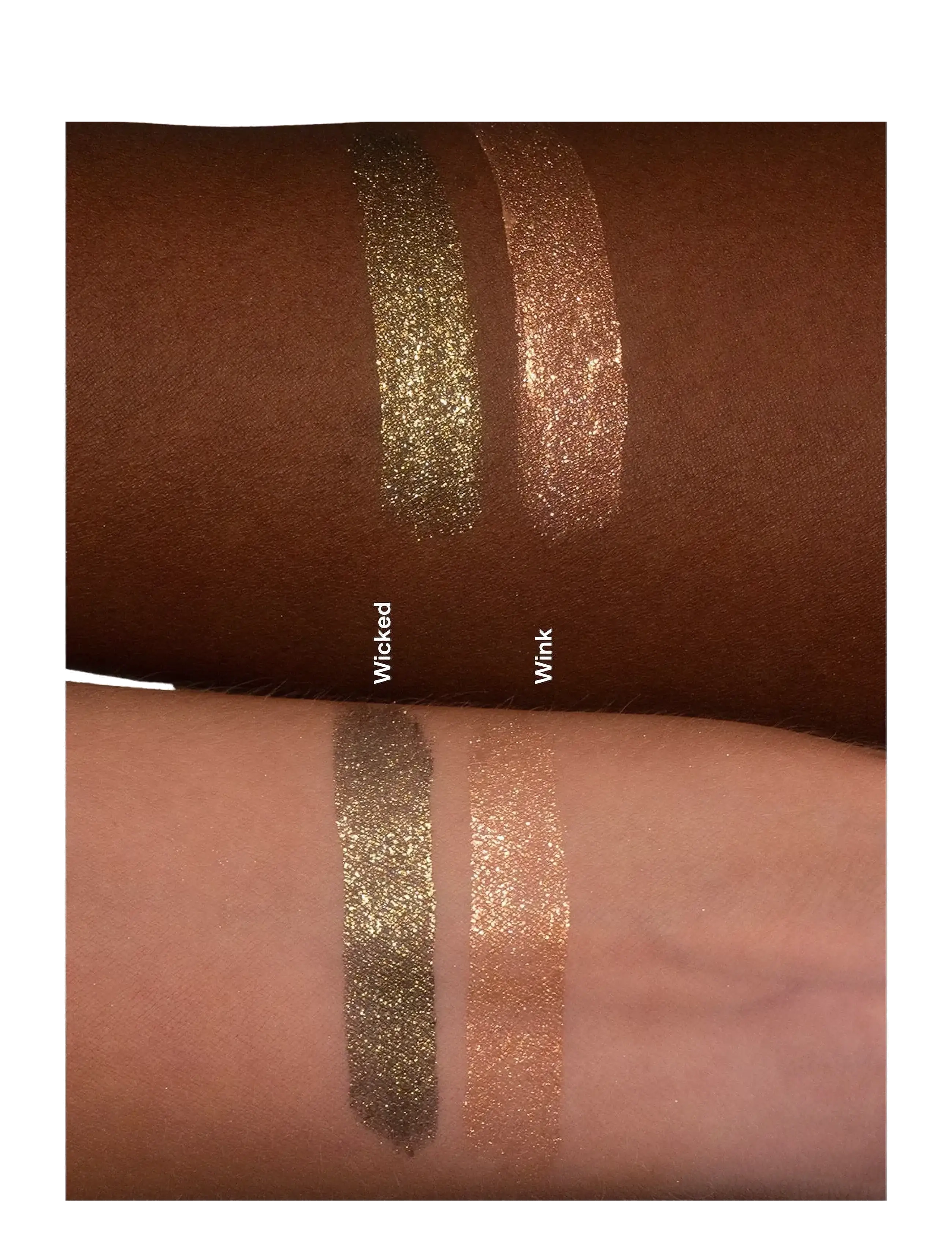 LH Cosmetics - Sparkl liquid eyeshadow & topper - Øjenmakeup - wicked forest green with gold, silver & copper glitter - 2