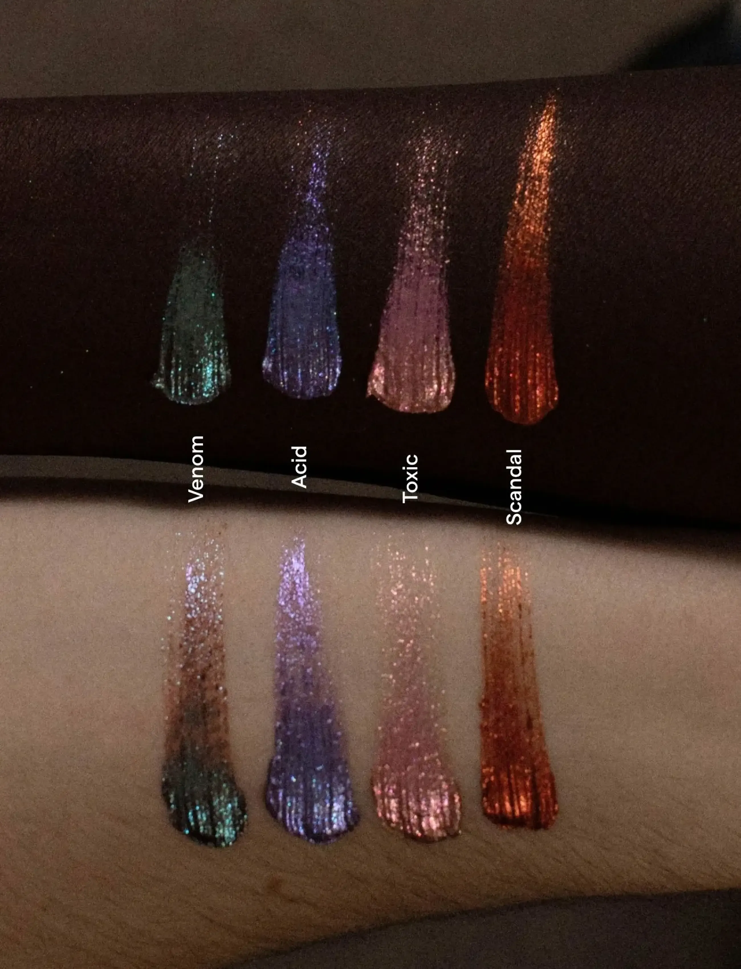 LH Cosmetics - Sparkl liquid eyeshadow & topper - toxic pink/gold duochrome - 2