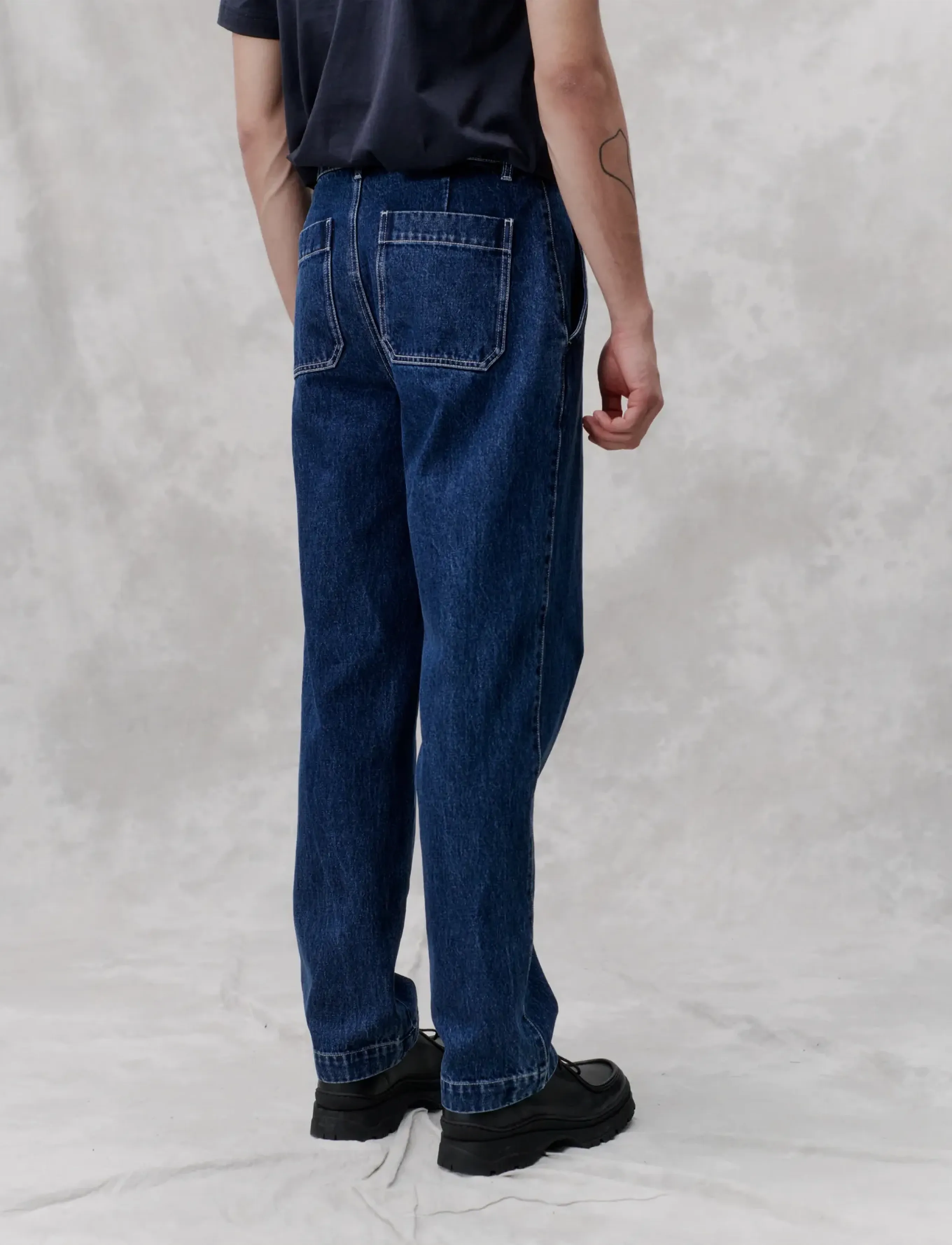 Libertine-Libertine - Alert - loose jeans - washed blue - 3