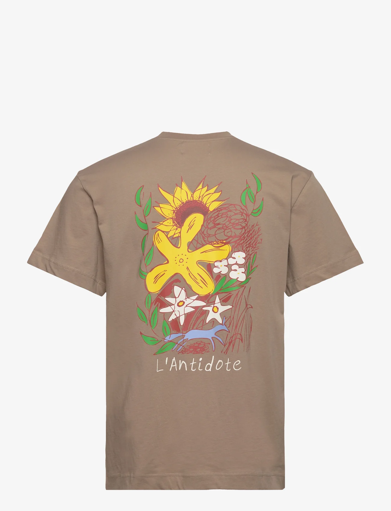 Libertine-Libertine - Beat Antidote - kortärmade t-shirts - taupe - 1