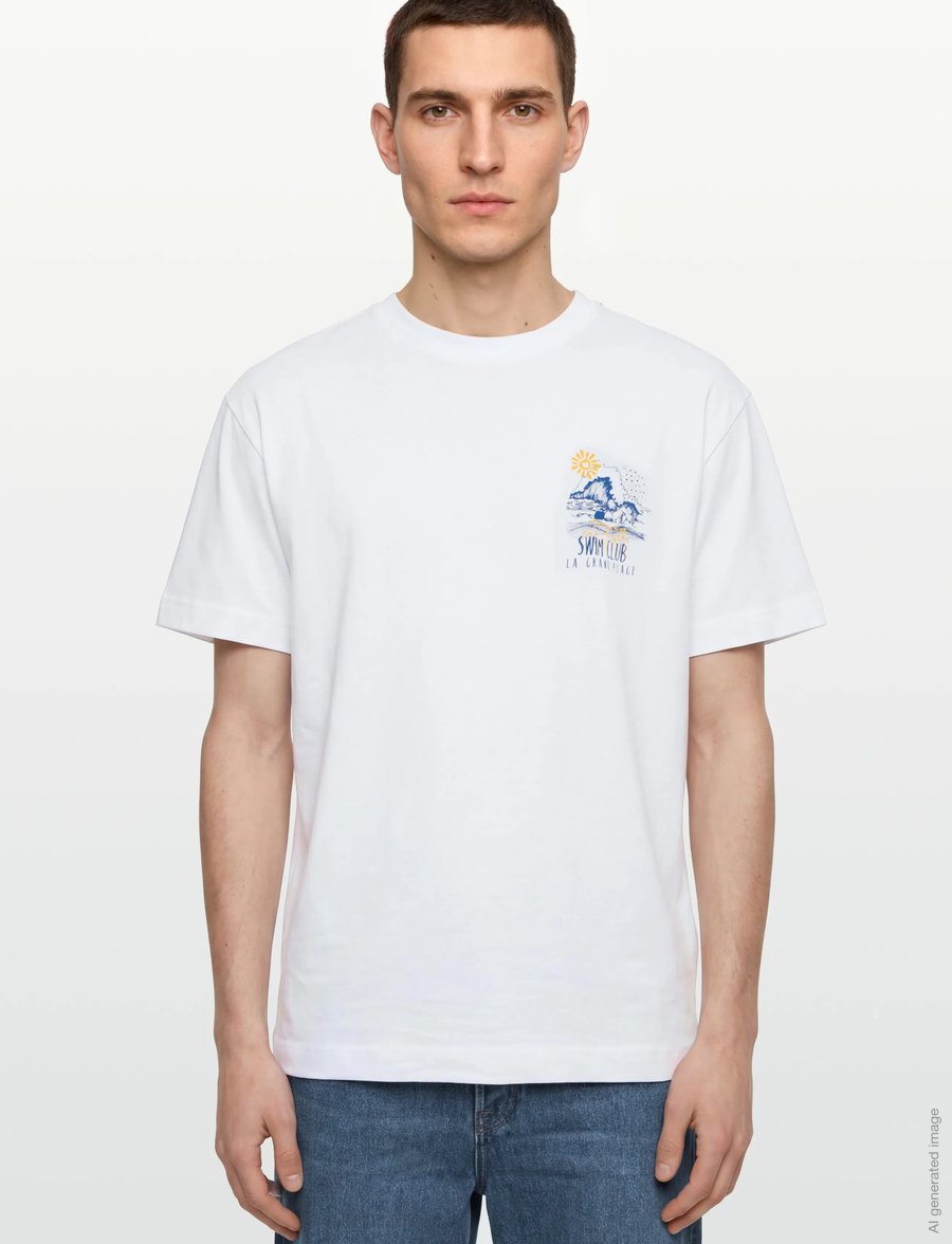 Libertine-Libertine - Broke La Grand Plage - kurzärmelige t-shirts - white - 3