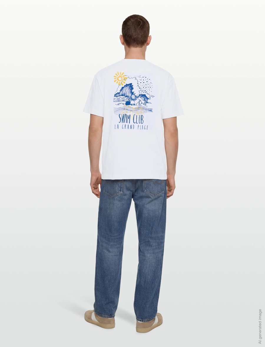 Libertine-Libertine - Broke La Grand Plage - kurzärmelige t-shirts - white - 4