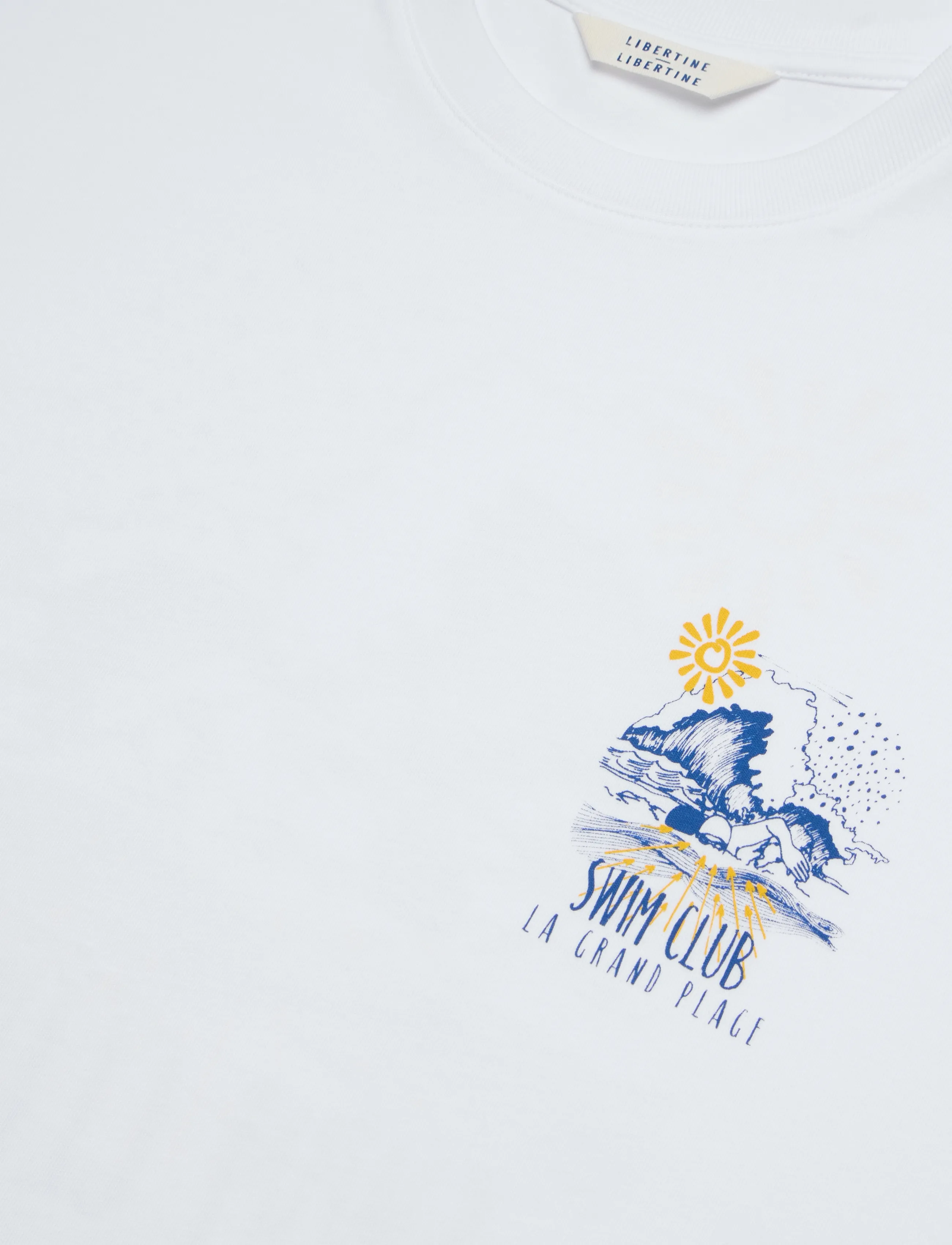 Libertine-Libertine - Broke La Grand Plage - kortærmede t-shirts - white - 5