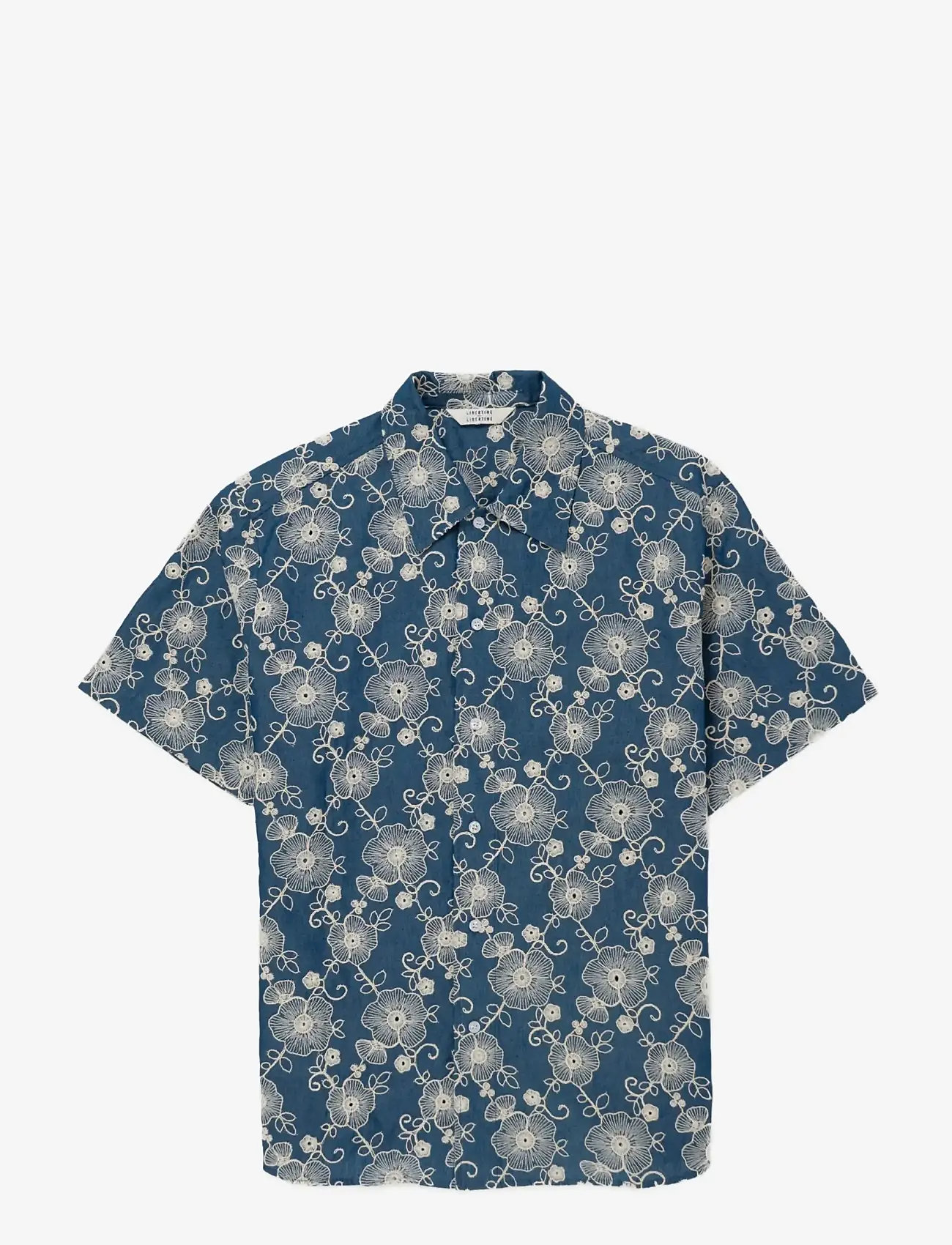 Libertine-Libertine - Carbon - kortärmade skjortor - blue flower - 0