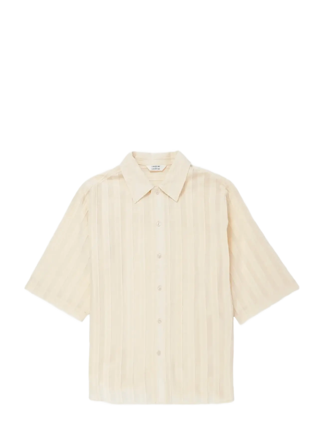 Libertine-Libertine Carbon, XXL, Cream, Skjorter > Kortærmede Shirts, Herre