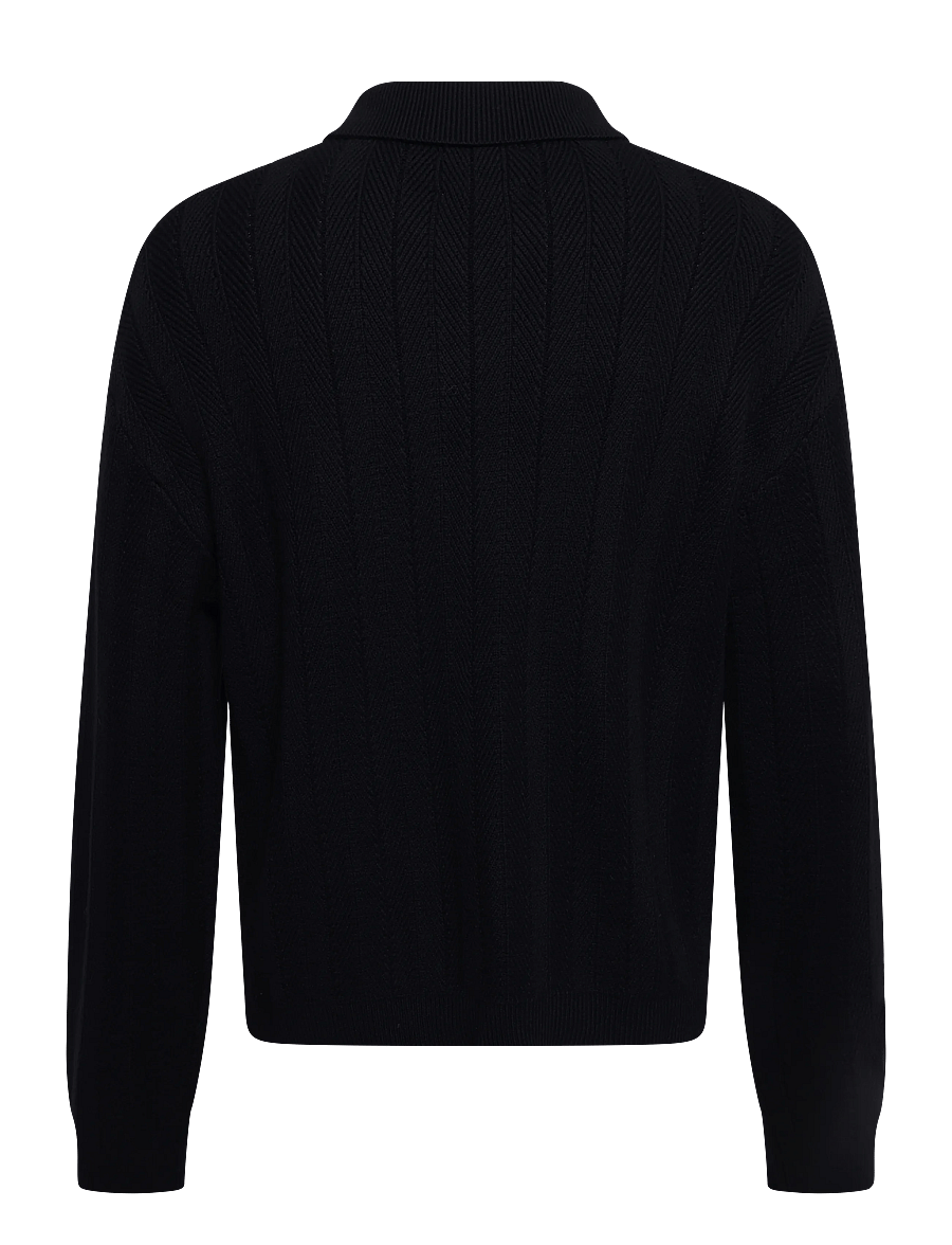 Libertine-Libertine - Scent 3651 - langärmelige strick-polohemden - black - 1