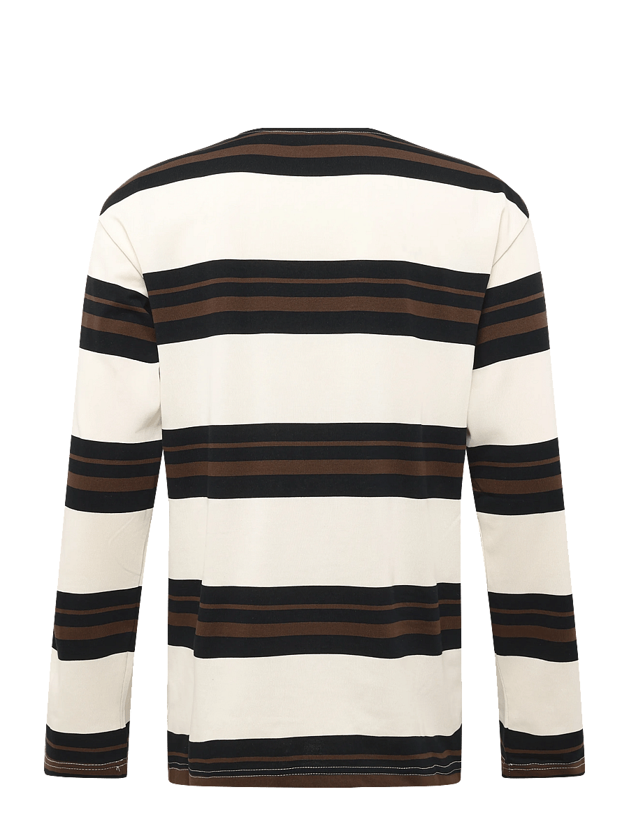 Libertine-Libertine - Affirm 3710 - langærmede t-shirts - ecru/brown - 1