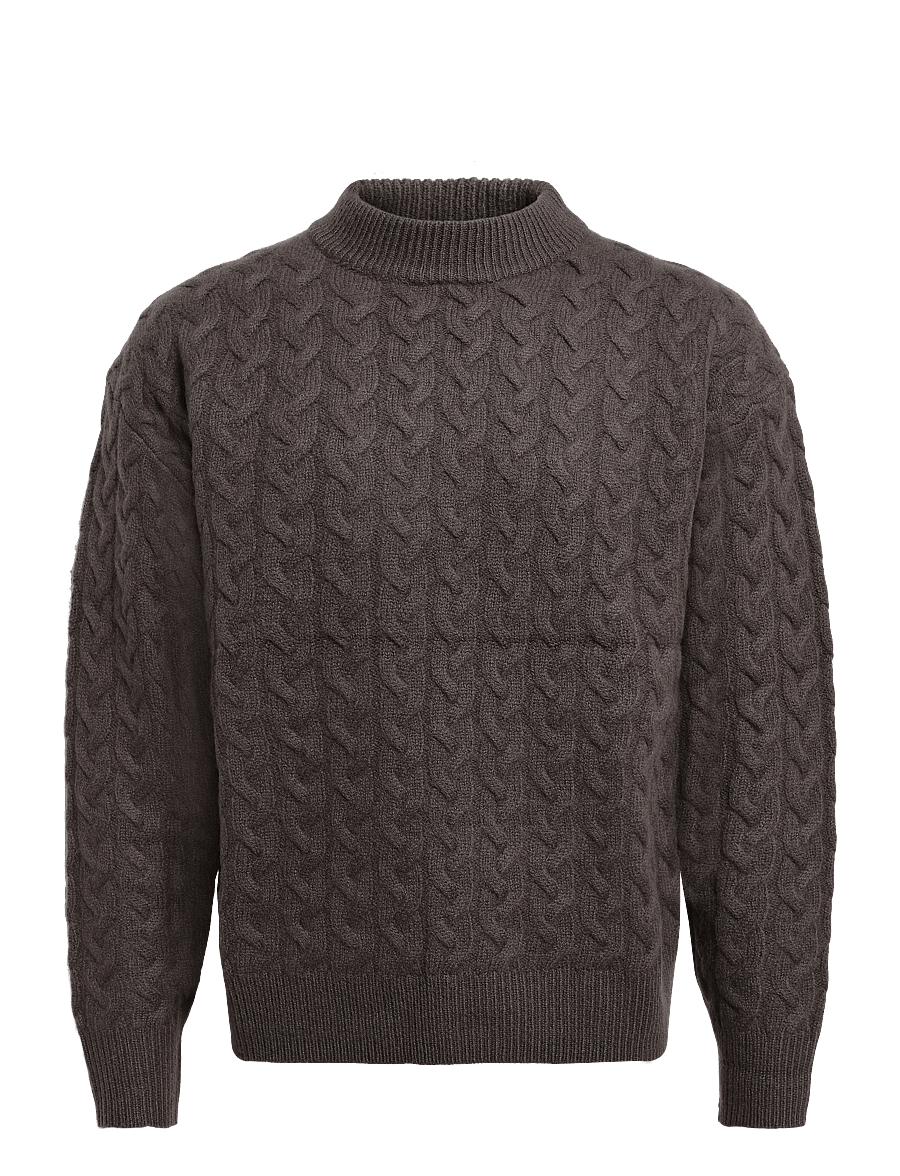 Libertine-Libertine - Topanga Cable Knit 3666 - rundhalsad - graphite - 0