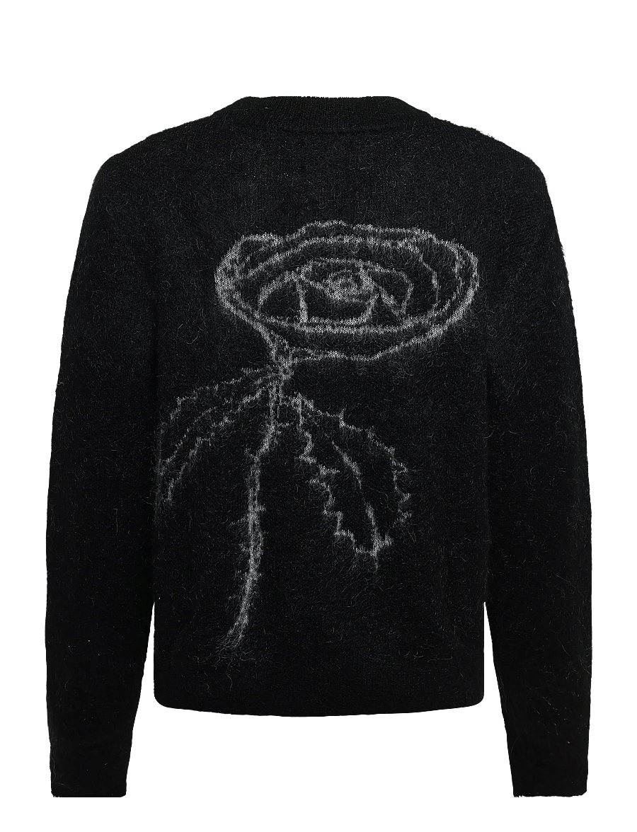 Libertine-Libertine - Century Rose 3698 - rundhalsad - black/grey melange - 1