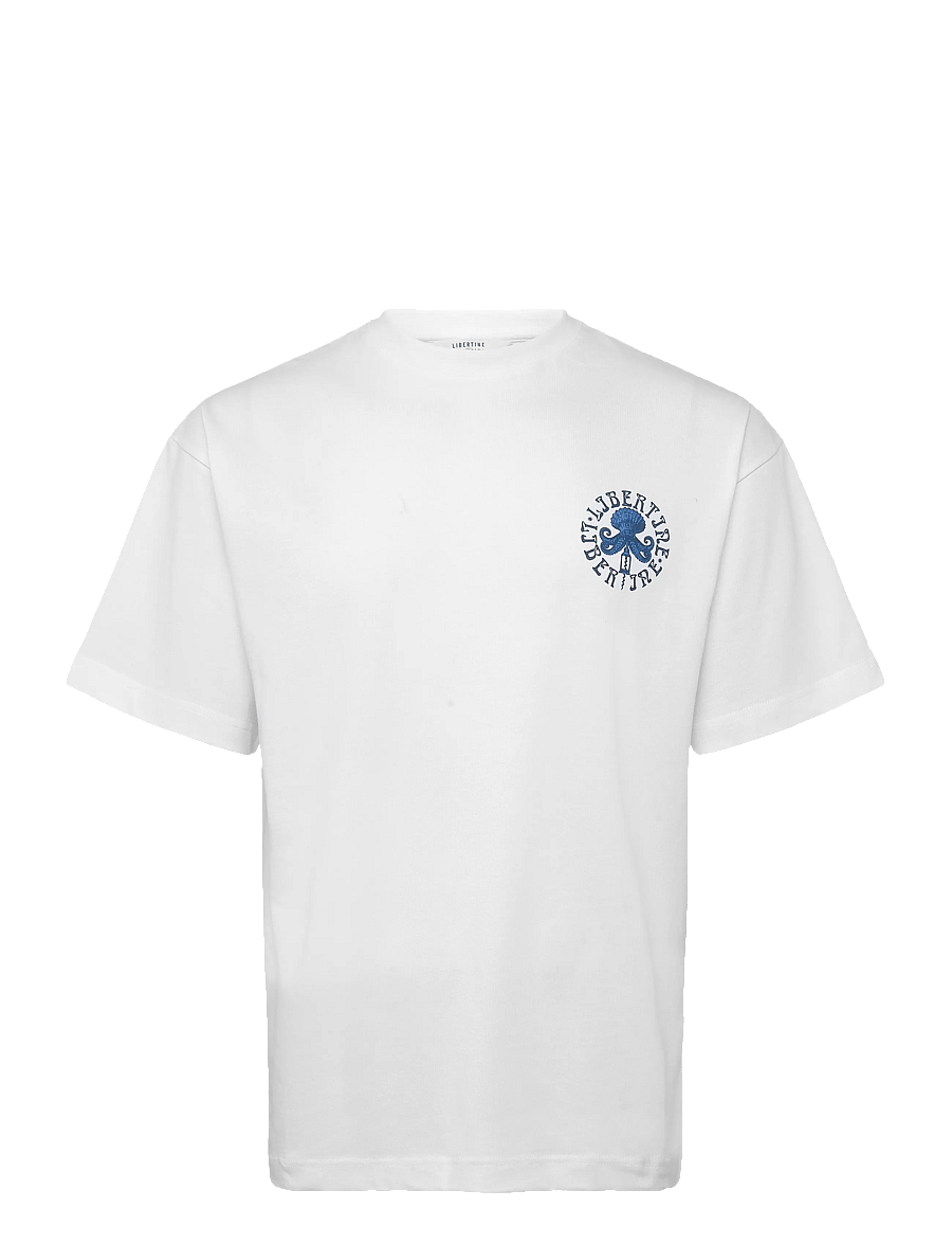 Libertine-Libertine - Broke New Lobster Club 3515 - kurzärmelige t-shirts - white - 0