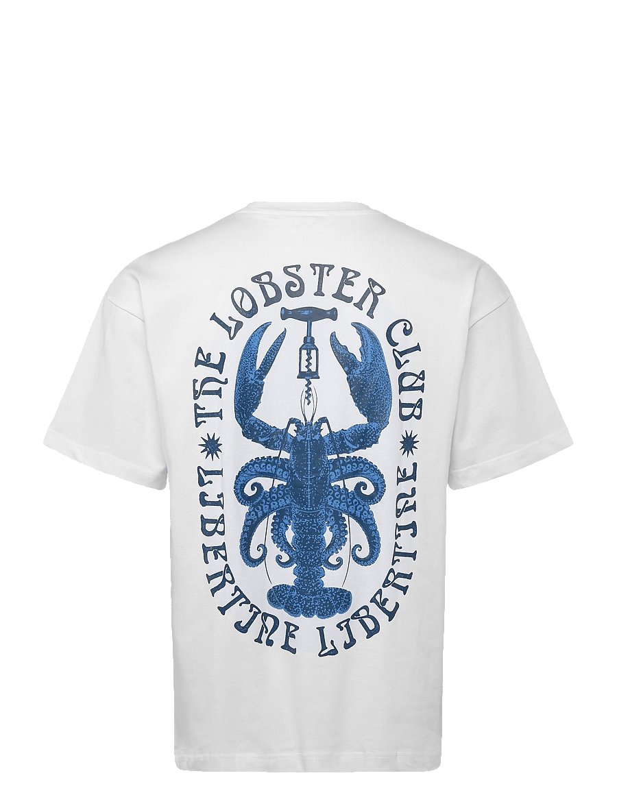 Libertine-Libertine - Broke New Lobster Club 3515 - kurzärmelige t-shirts - white - 1