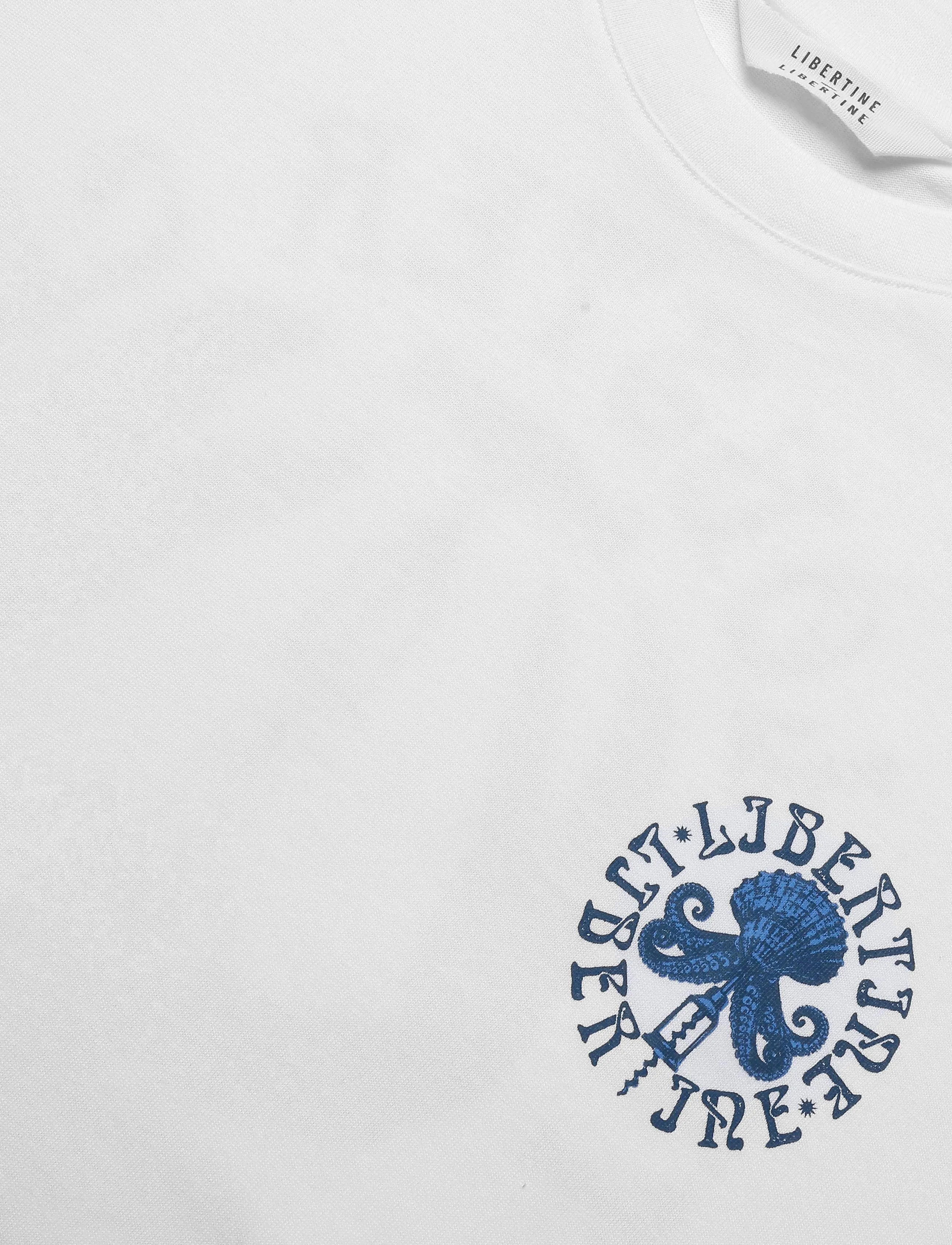 Libertine-Libertine - Broke New Lobster Club 3515 - kurzärmelige t-shirts - white - 2