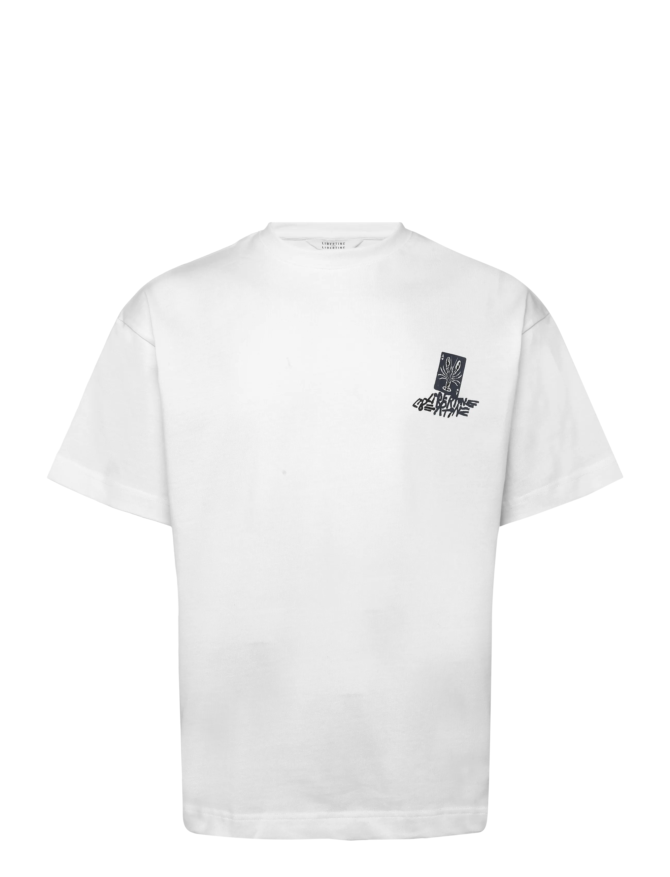 Libertine-Libertine Broke Poker Deck 3515, Herren, Grafik T-Shirt, Weiß, Gr.M