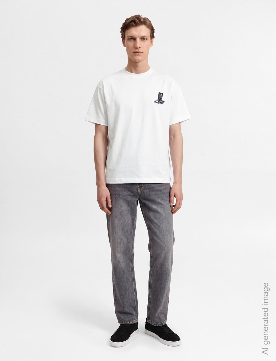 Libertine-Libertine - Broke Poker Deck 3515 - kurzärmelige t-shirts - white - 0