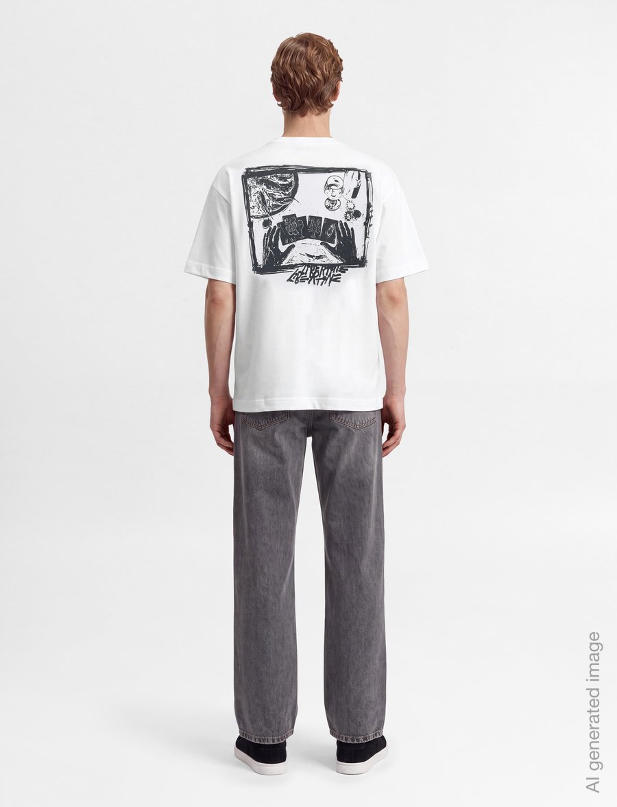 Libertine-Libertine - Broke Poker Deck 3515 - kurzärmelige t-shirts - white - 4