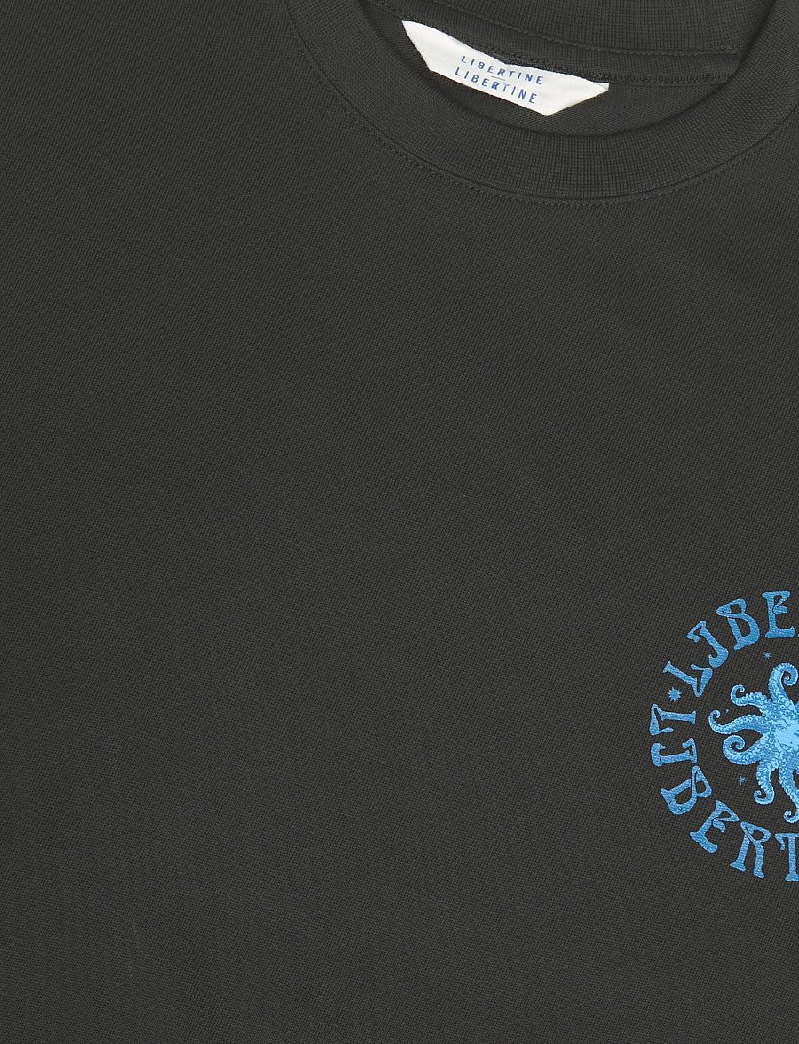 Libertine-Libertine - Broke Pulpo Mystique 3515 - kurzärmelige t-shirts - charcoal gray - 2