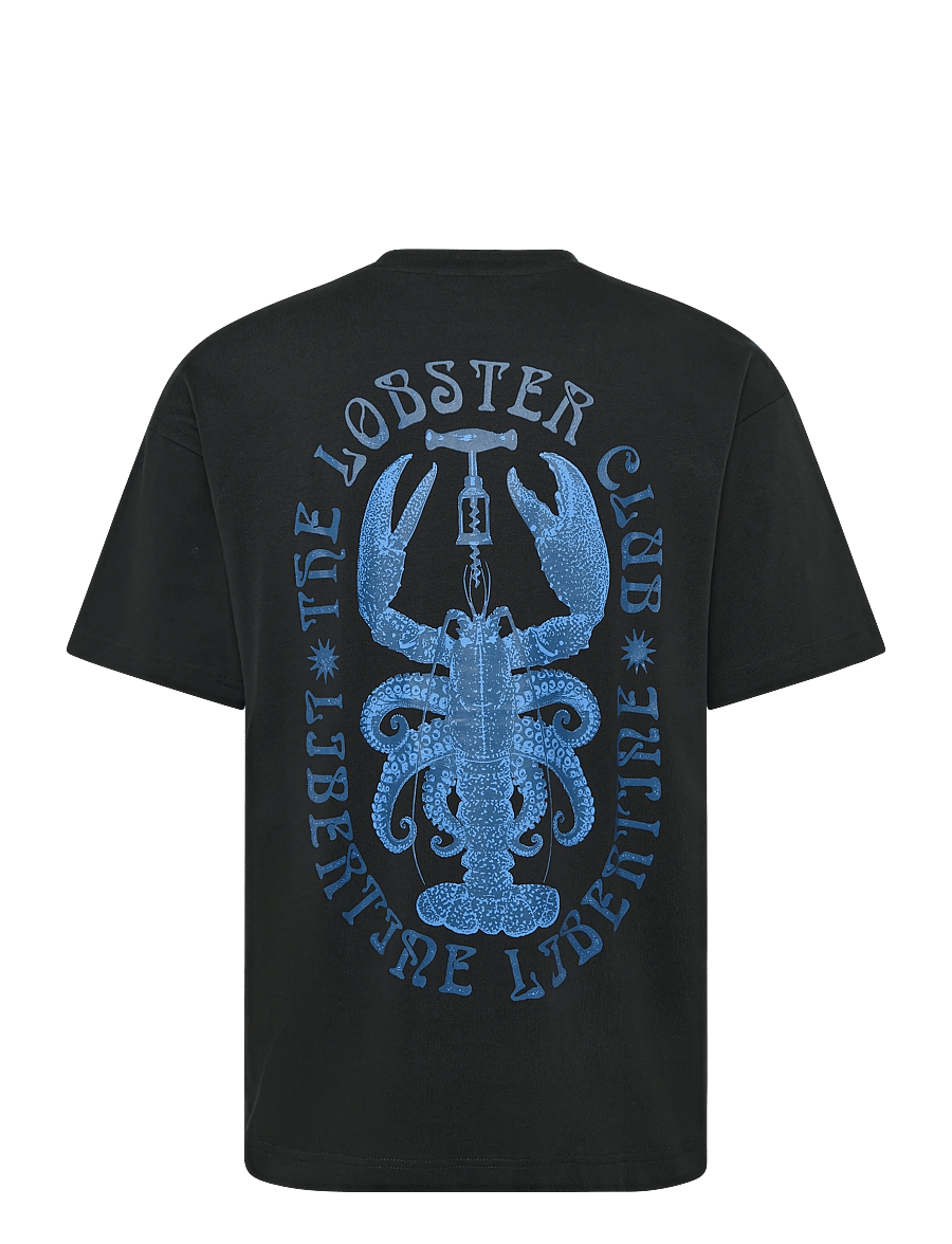 Libertine-Libertine - Broke New Lobster Club 3515 - kurzärmelige t-shirts - charcoal gray - 1